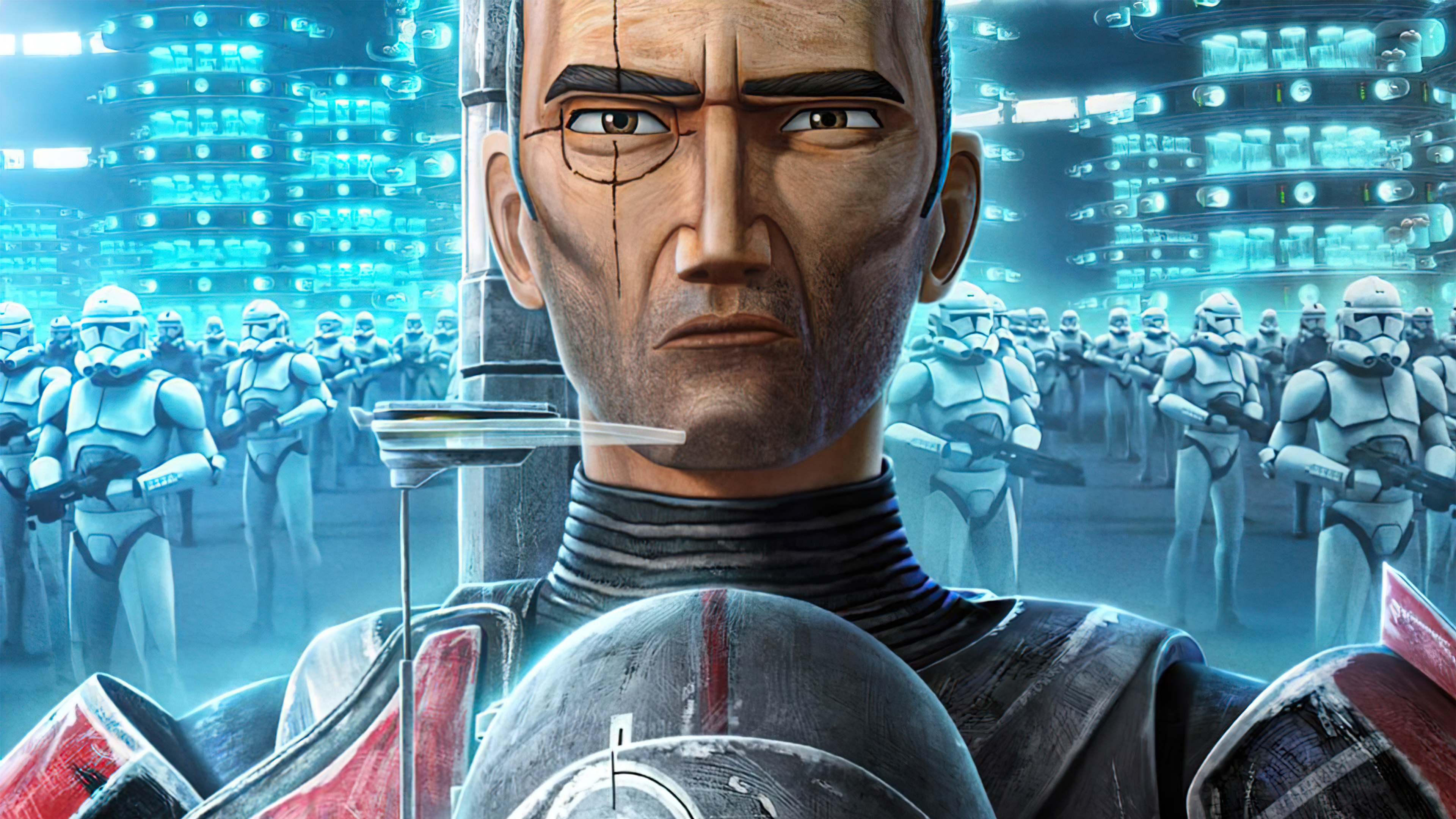 Star Wars: The Bad Batch: Crosshair, Possessed genetic mutations that gave him exceptional eyesight. 3840x2160 4K Wallpaper.