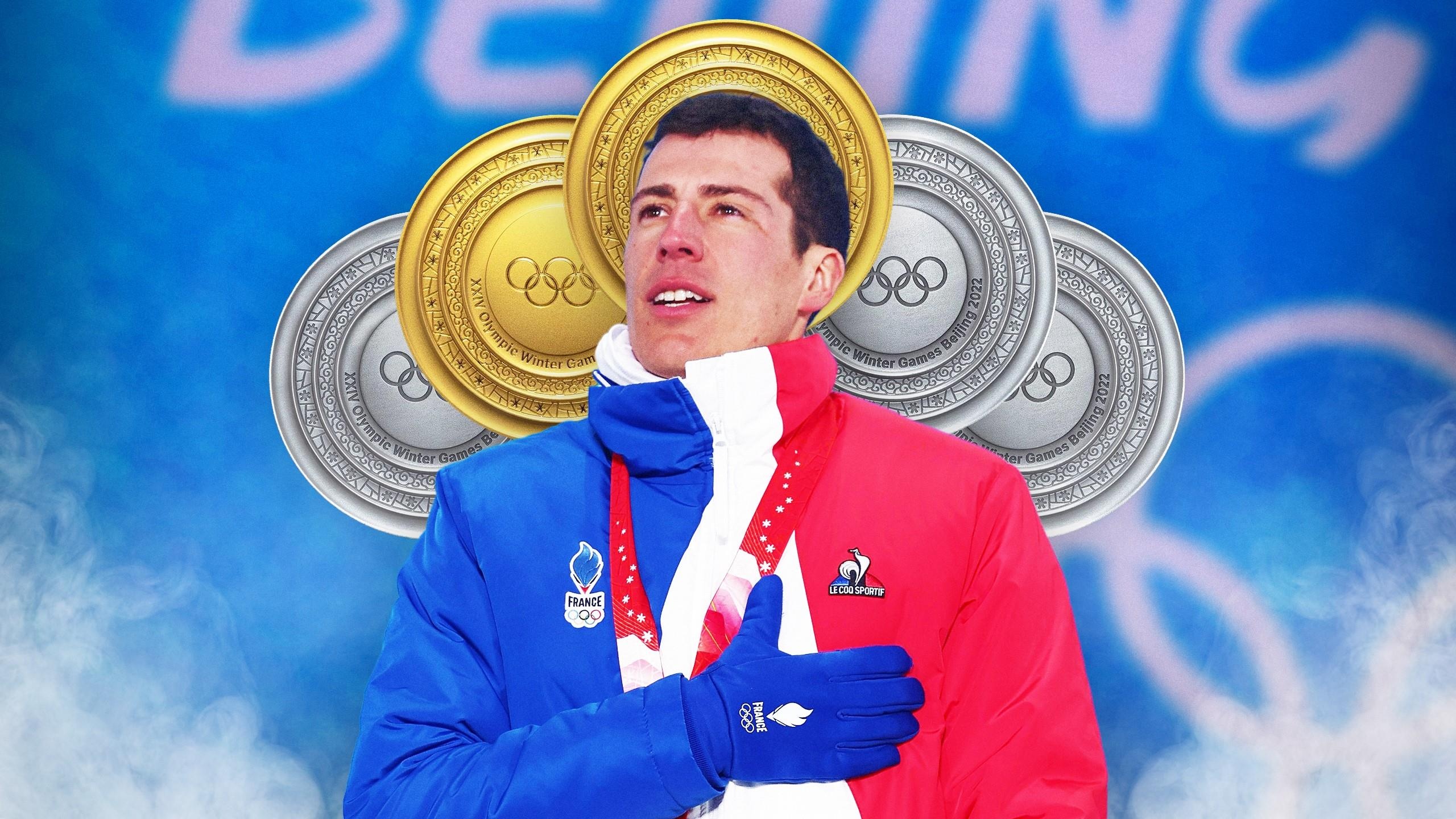 Quentin Fillon Maillet, Sports champion, Olympic gold, Biathlon, 2560x1440 HD Desktop