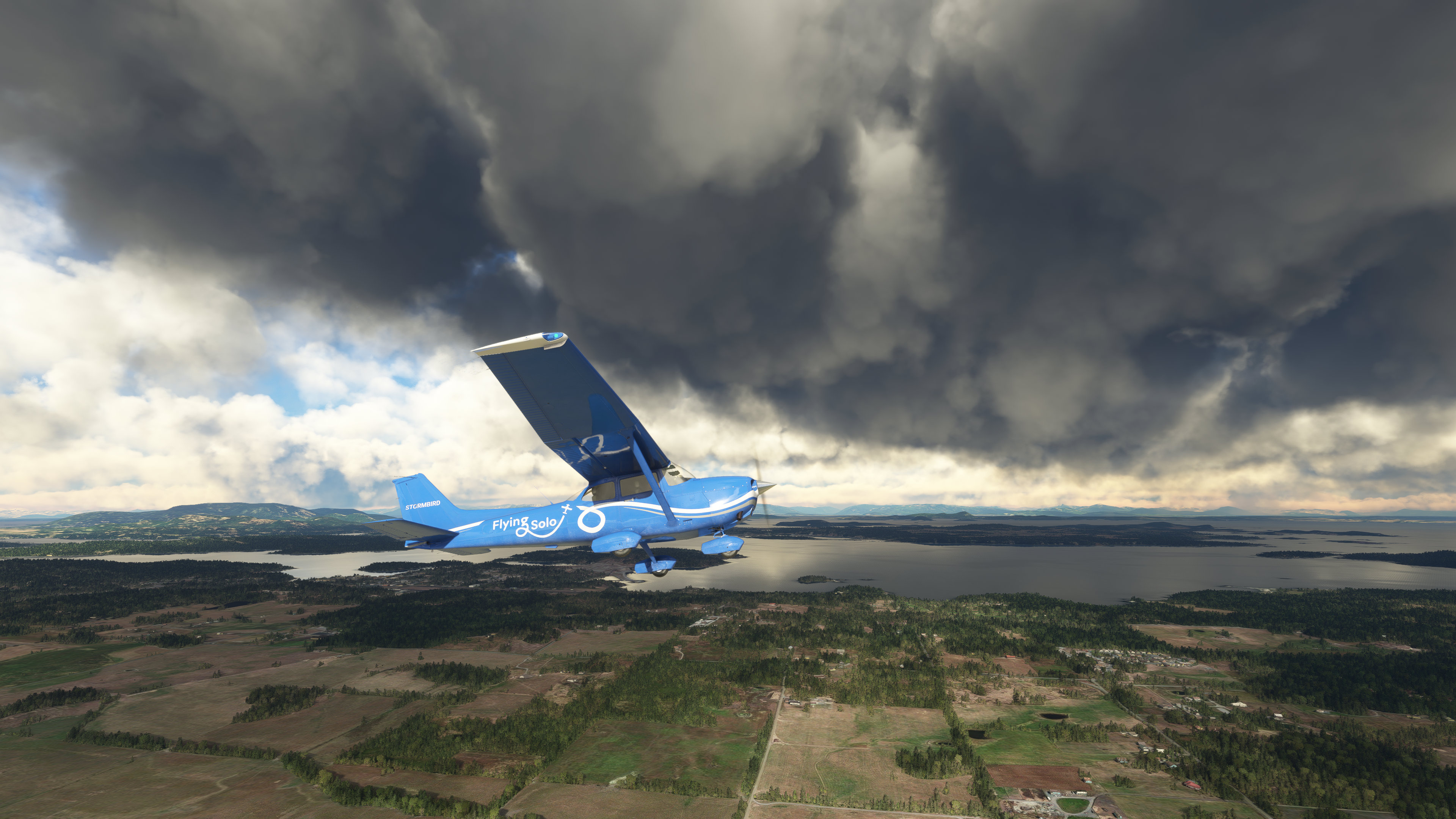 Cessna 172, Travels, Improved Flight Model, MSFS, 3840x2160 4K Desktop