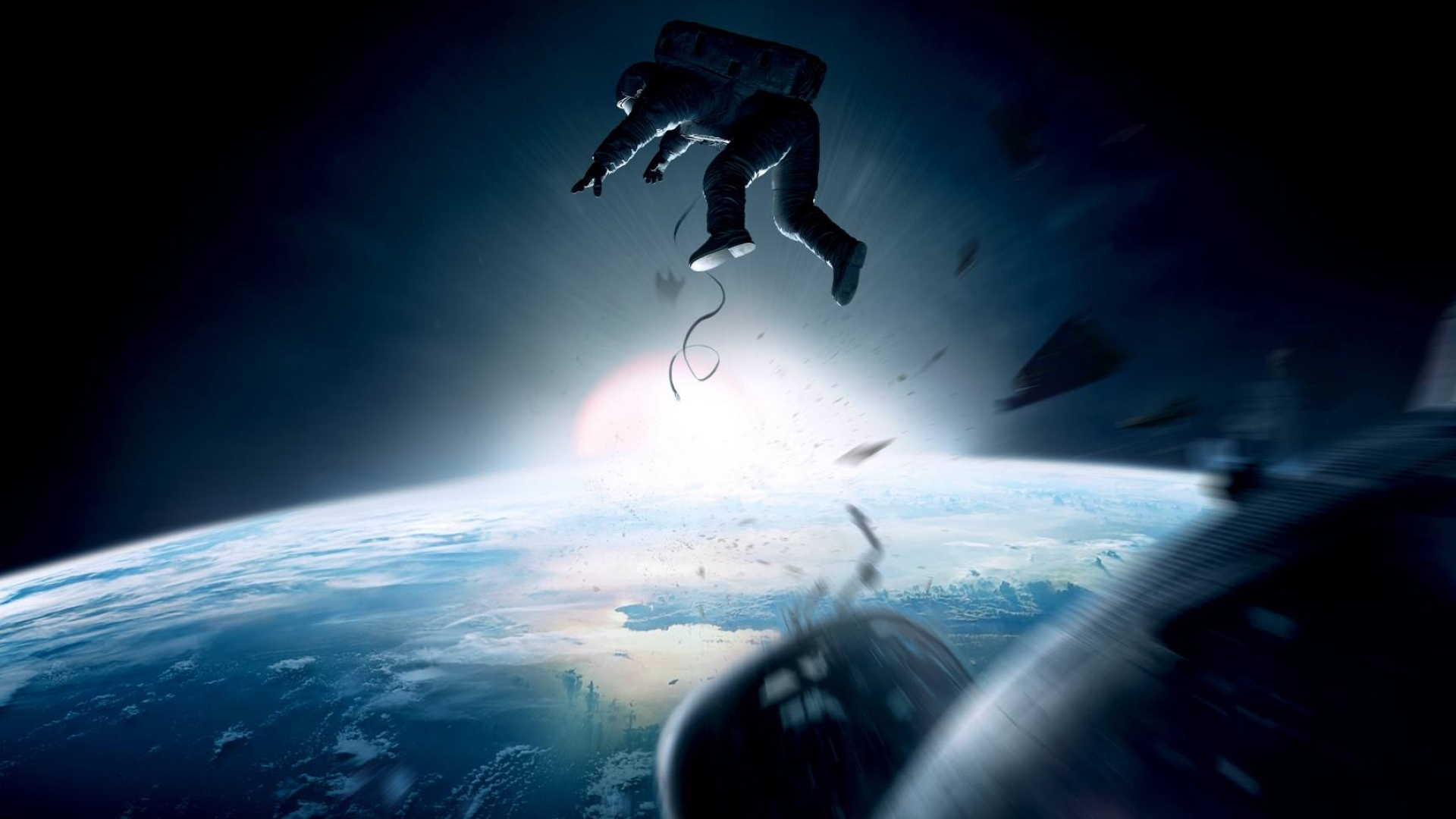 Gravity movie, Outer space, Astronaut survival, Gravitational pull, 1920x1080 Full HD Desktop