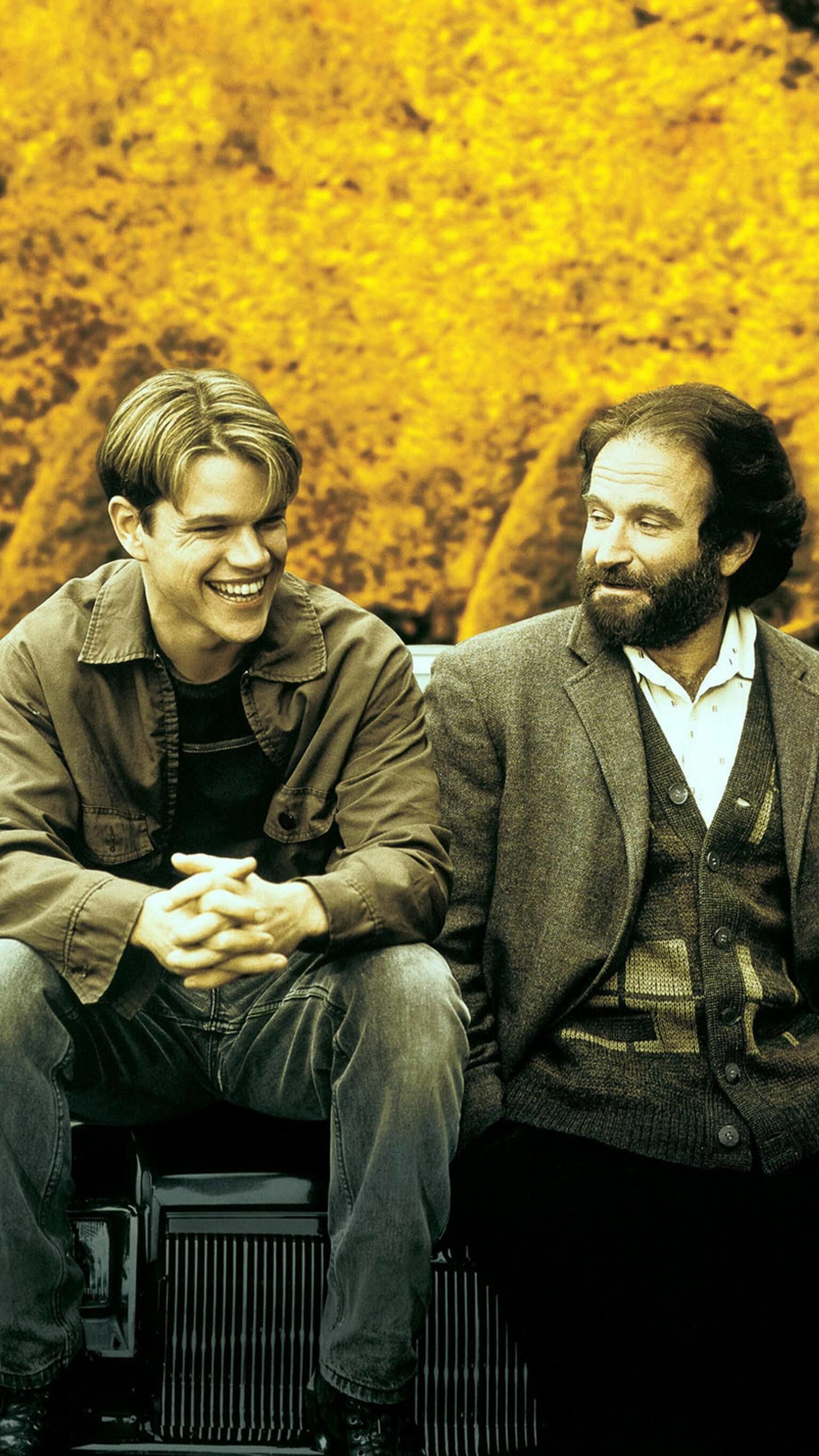 Good Will Hunting: Film directed by Gus Van Sant, and written by Ben Affleck and Matt Damon. 1540x2740 HD Background.