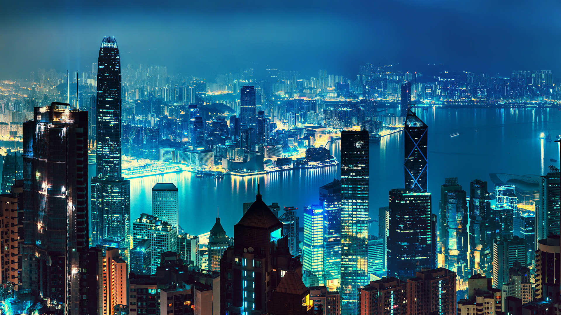 Hong Kong HD wallpapers, Vibrant city, Skyline glory, Urban elegance, 1920x1080 Full HD Desktop