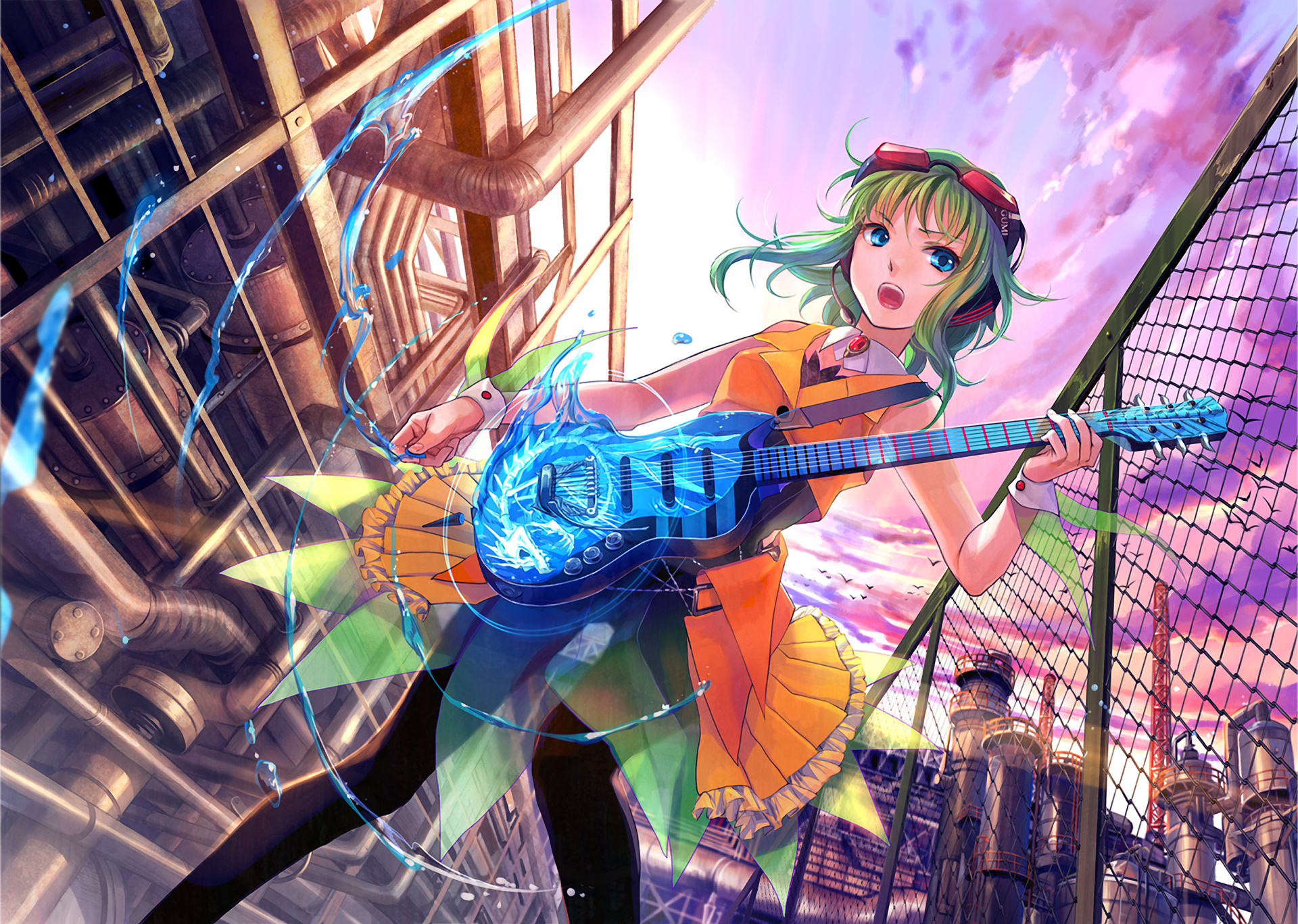 GUMI Vocaloid art, Captivating illustrations, Melodic songs, Anime-inspired charm, 1920x1370 HD Desktop