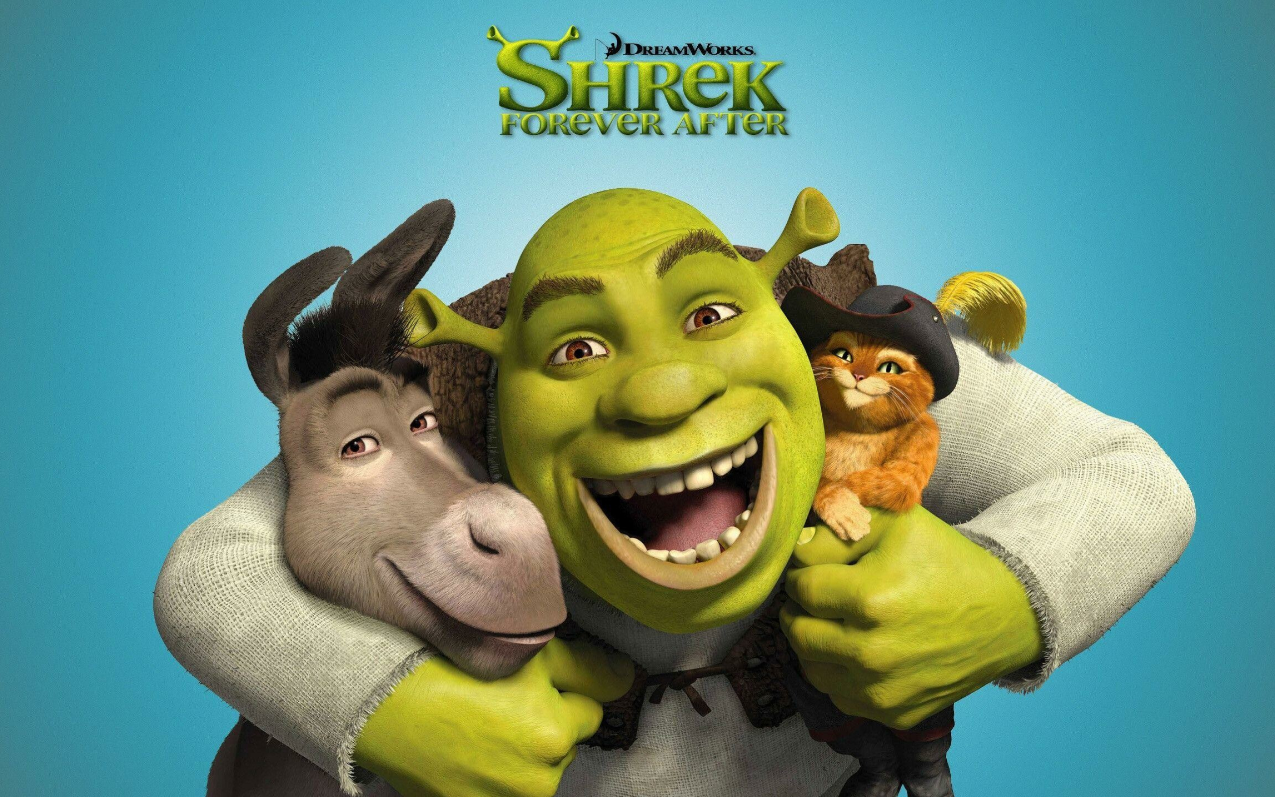 Shrek: A 2010 American computer-animated comedy film. 2560x1600 HD Wallpaper.
