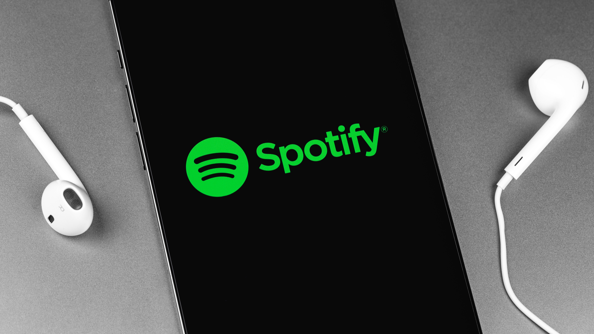 Spotify: The best way to listen to music and podcasts on mobile or tablet, Subscription. 1920x1080 Full HD Background.