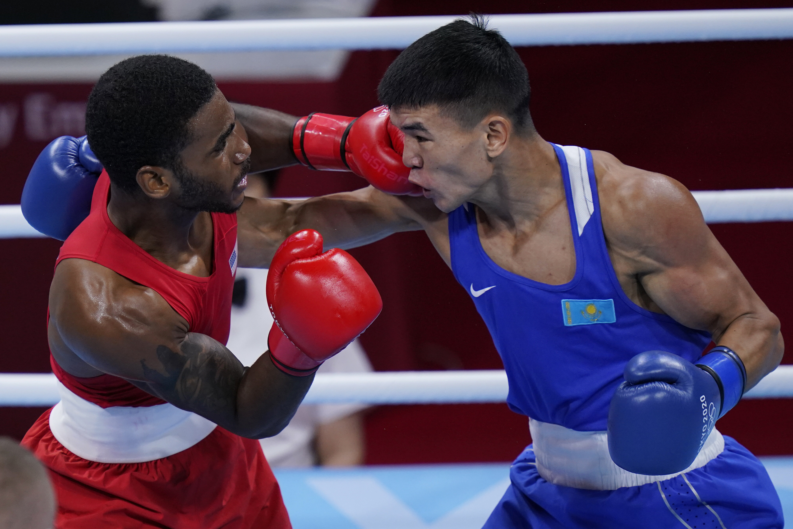 Ablaikhan Zhussupov, Cleveland boxer, Olympic welterweight quarterfinals, 3000x2000 HD Desktop