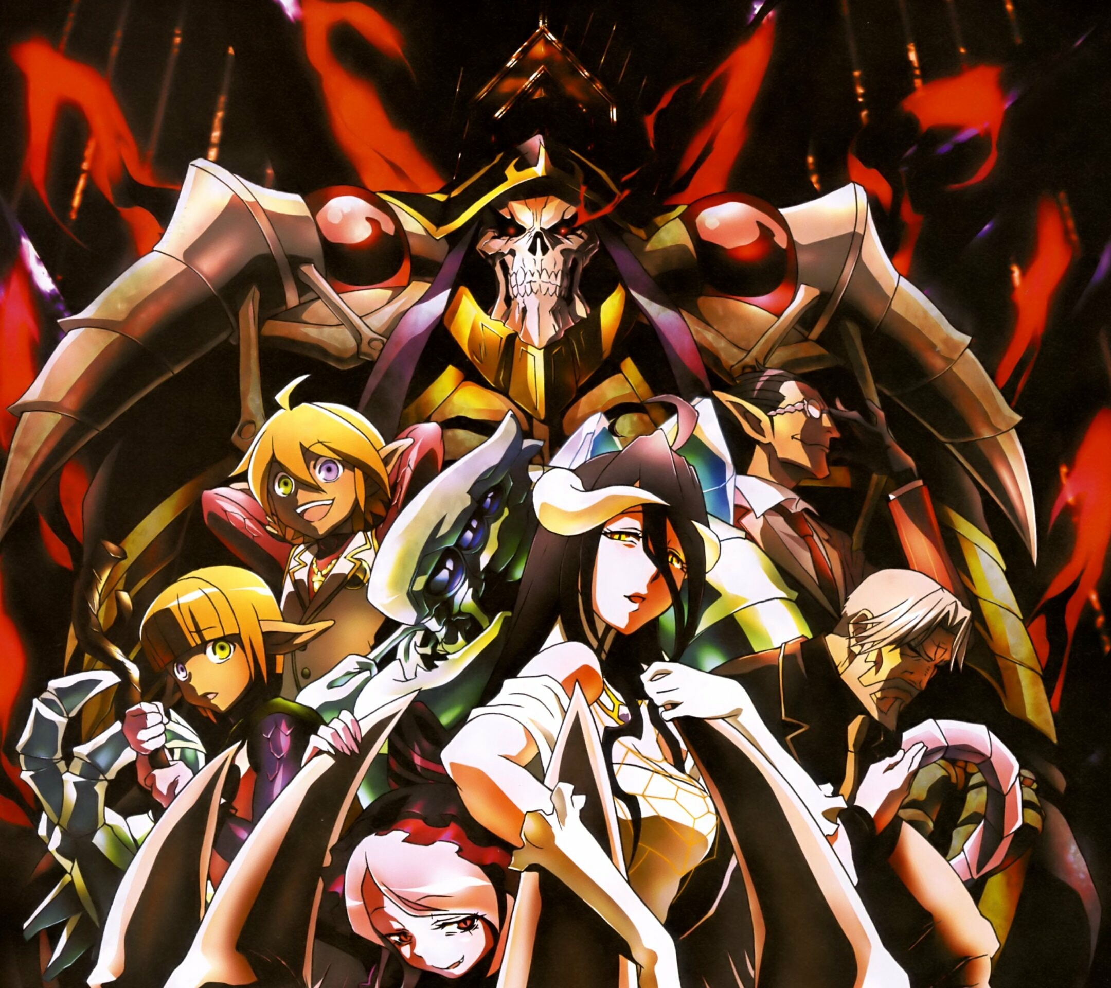 Overlord: Albedo, The ending theme is "L.L.L." by Myth & Roid, Anime. 2160x1920 HD Background.