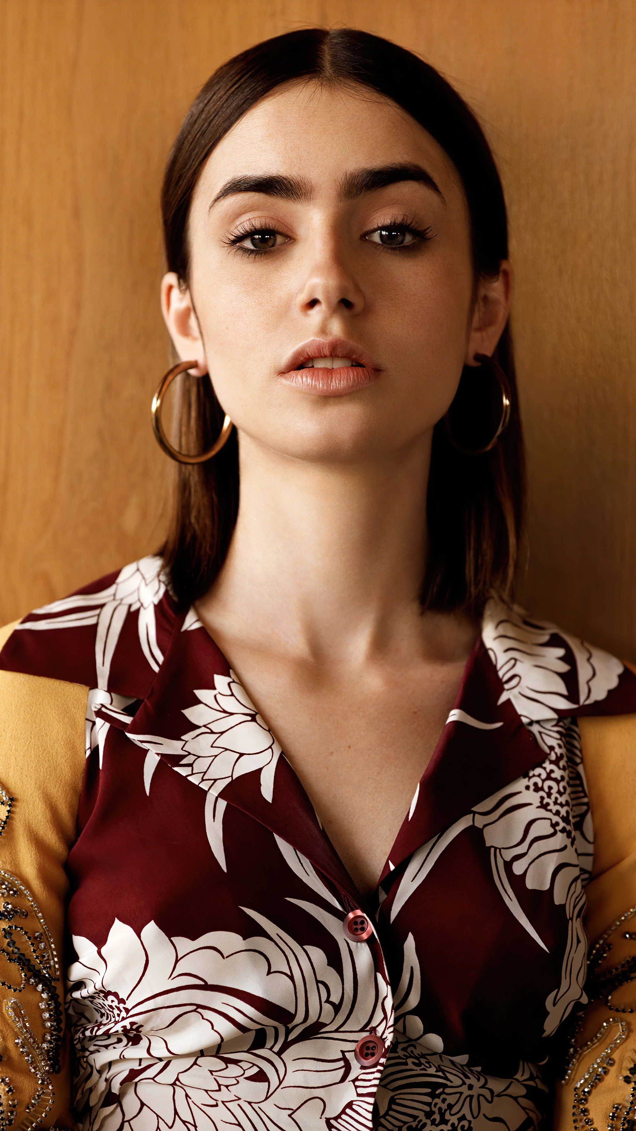 Lily Collins, Vogue UK, 4K Sony Xperia, 2160x3840 4K Phone