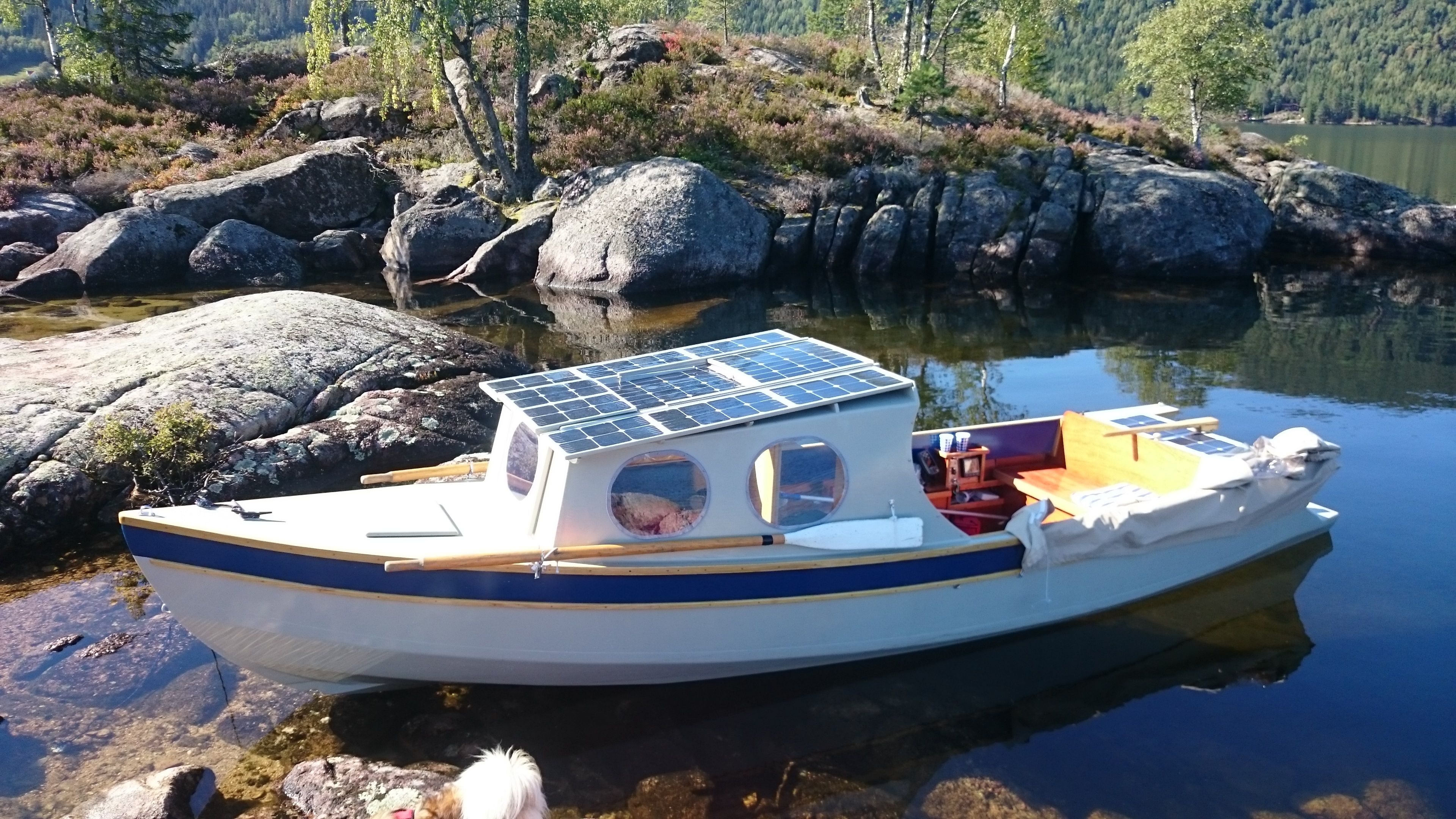 Boat: Electric vessel, Small ship, River, Lake. 3840x2160 4K Wallpaper.
