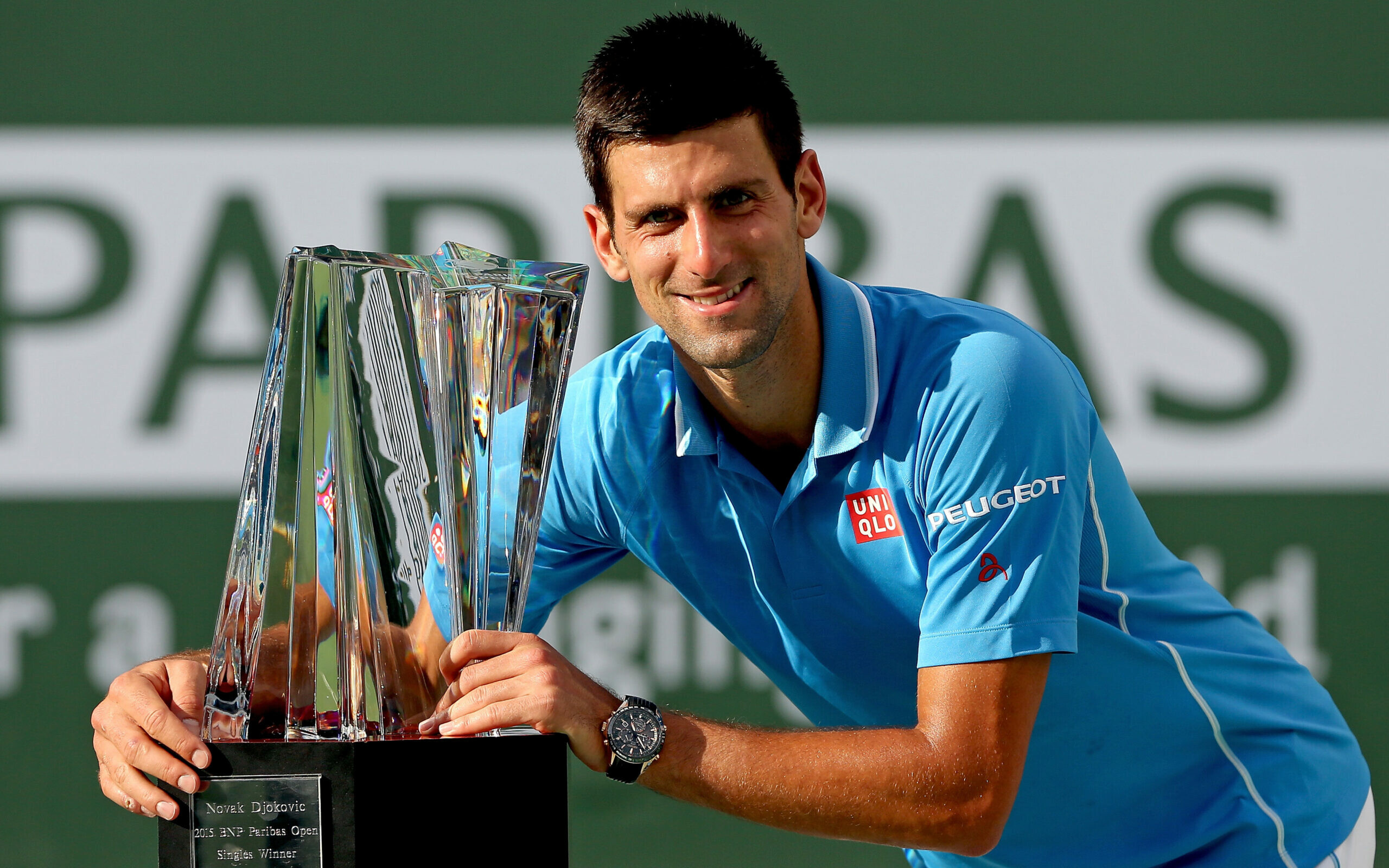 Novak Djokovic: Indian Wells 2015, The world’s best player. 2560x1600 HD Background.