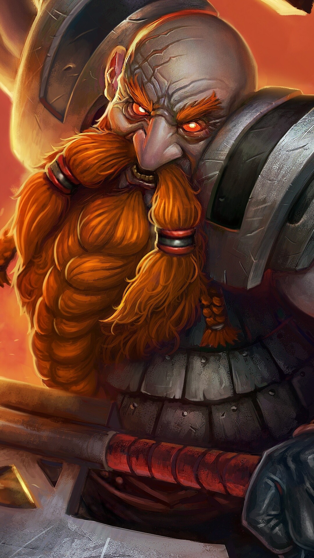 Dwarf: Small humanlike creatures, often endowed with magical powers. 1080x1920 Full HD Wallpaper.