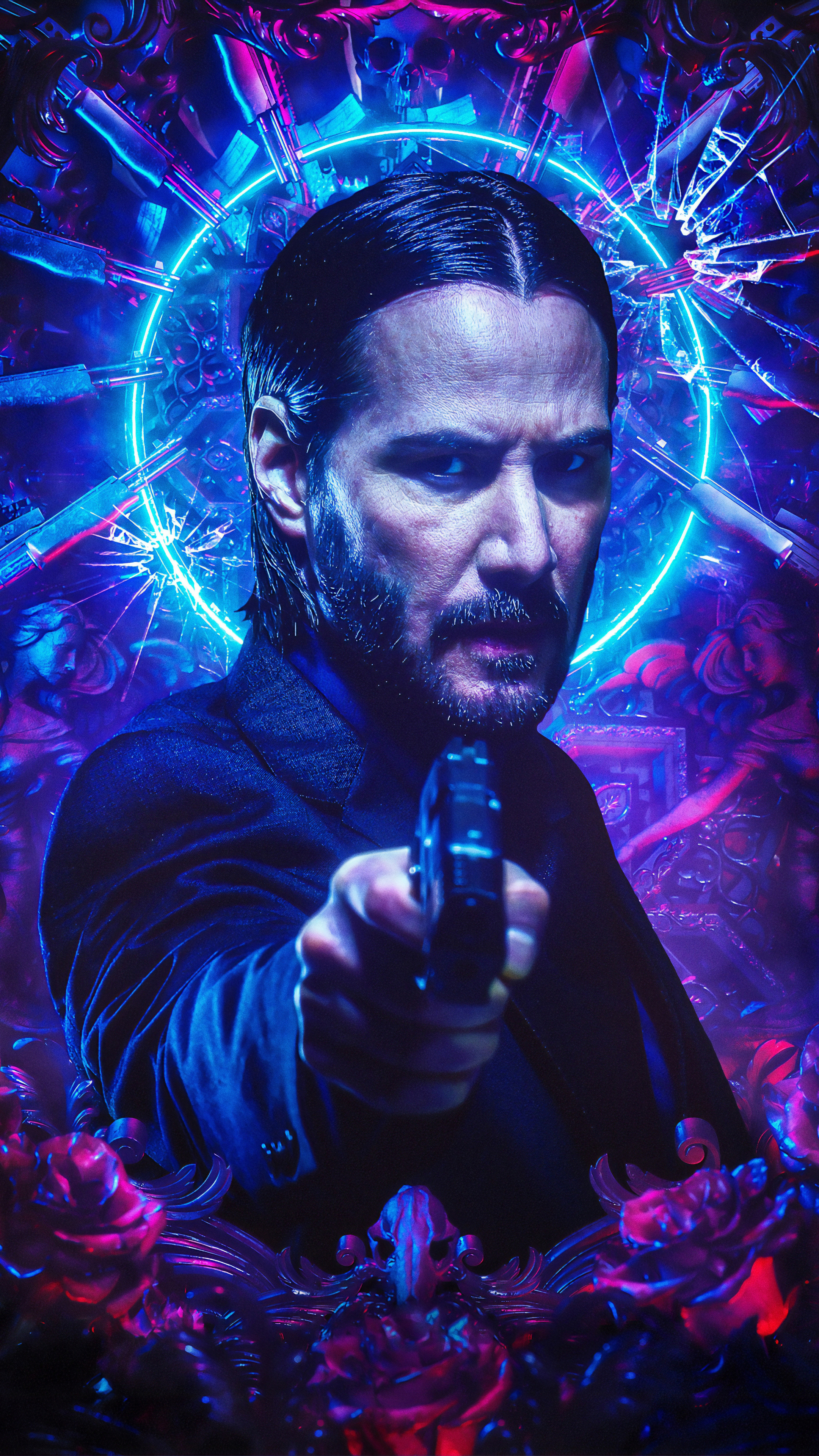John Wick: Chapter 3 Parabellum, 4K wallpaper, Sony Xperia X, Thrilling images, 2160x3840 4K Handy