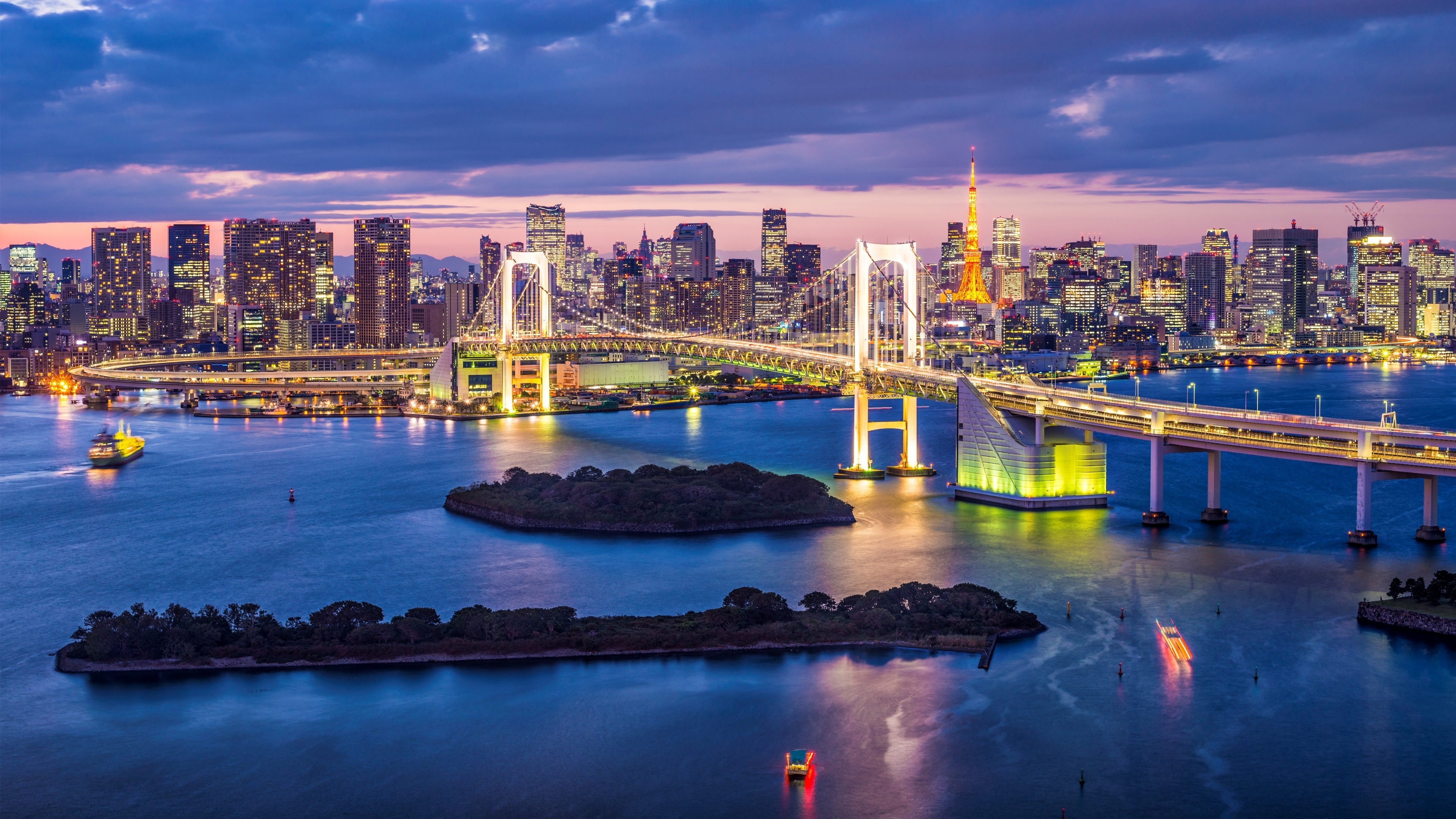 Tokyo skyline, 4K ultra HD, Aerial view, Modern metropolis, 3840x2160 4K Desktop