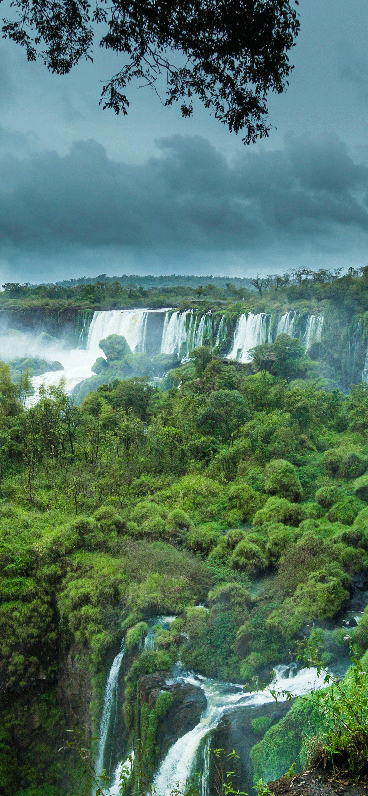 Iguazu Falls, Wallpapers, Backgrounds, Free download, 1250x2690 HD Handy