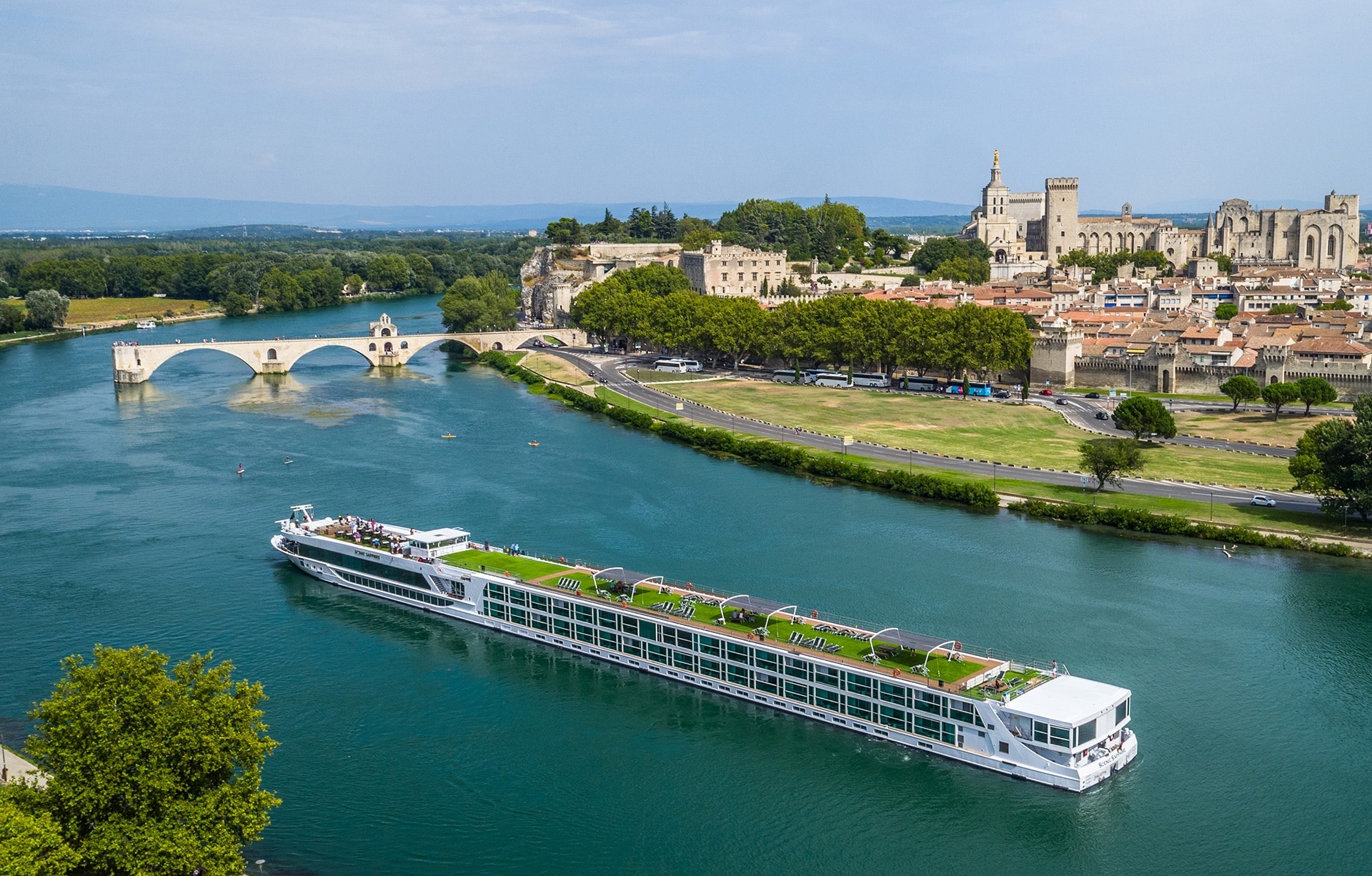 The Rhone River, Luxurious cruise, Explore France, Leisurely travel, 1920x1230 HD Desktop