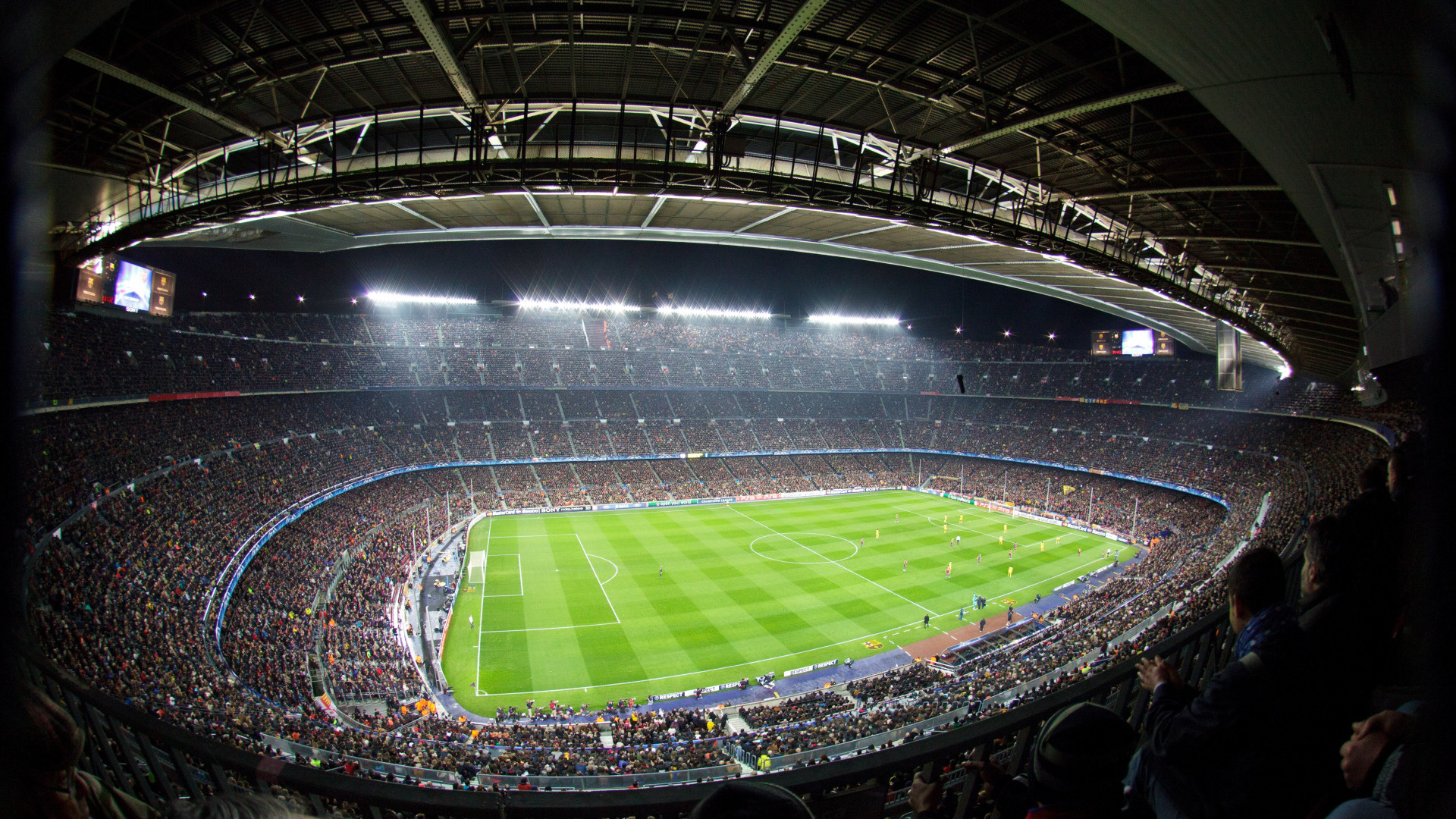 Camp Nou Stadium, Barcelona, FC Barcelona, Nightscapes, 1920x1080 Full HD Desktop