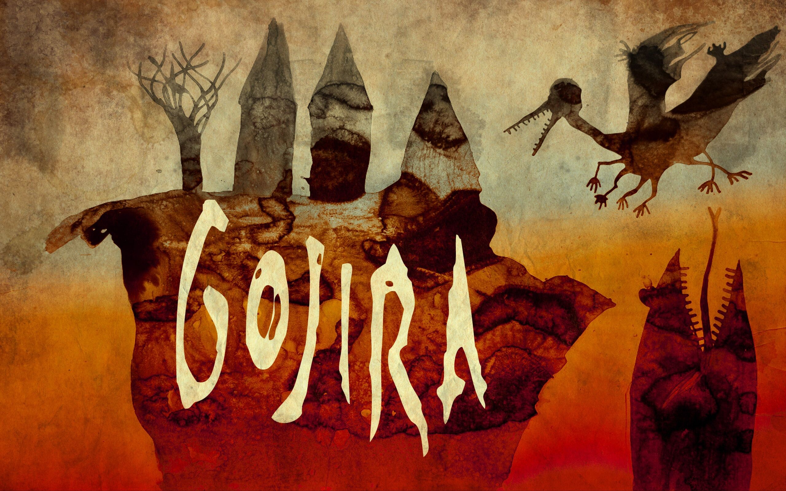 Gojira (Band): The music group that was founded in 1996 as Godzilla, Psychedelic rock. 2560x1600 HD Wallpaper.