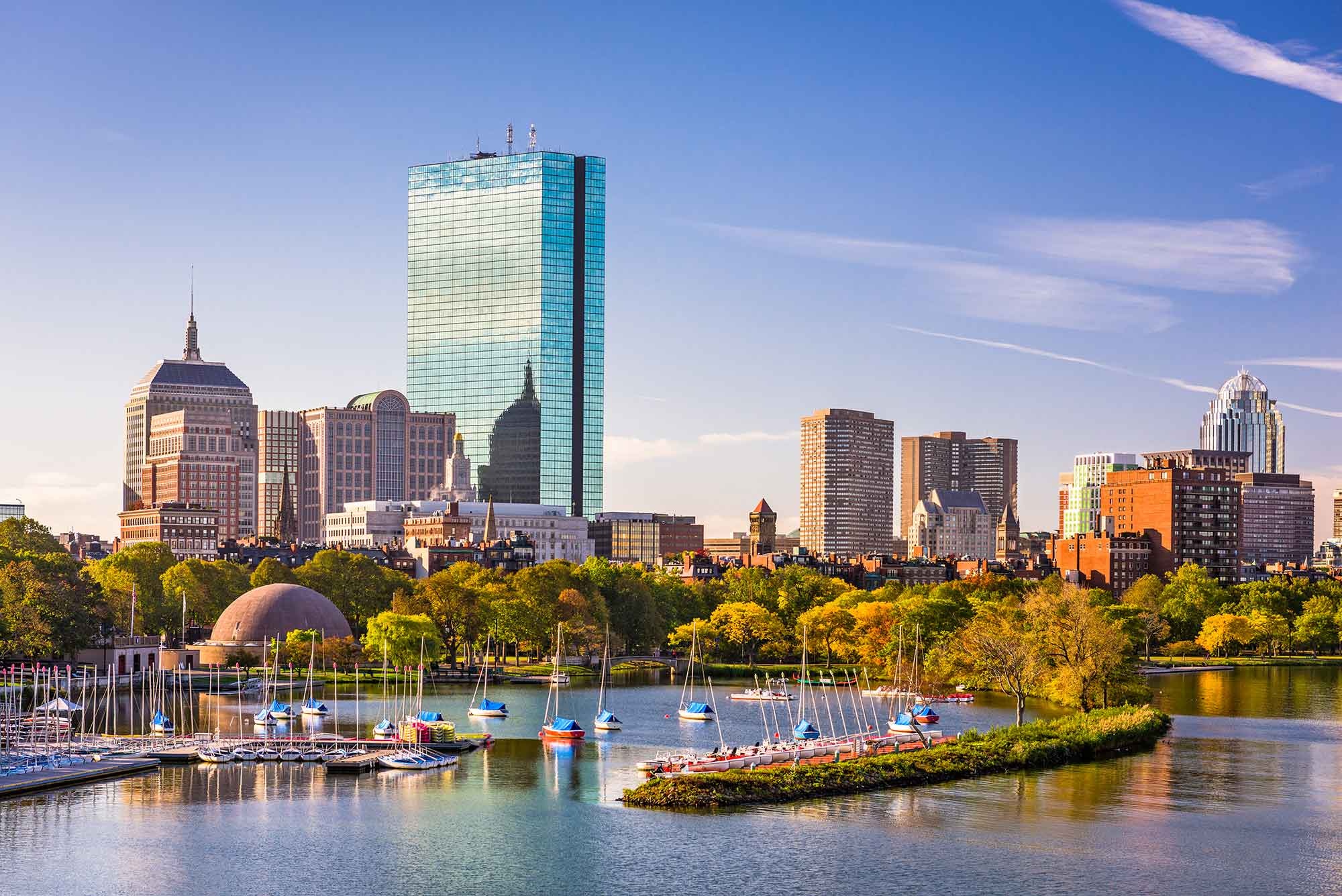 Boston Skyline, Travels, Agro & Chemistry, Thriving industries, 2000x1340 HD Desktop