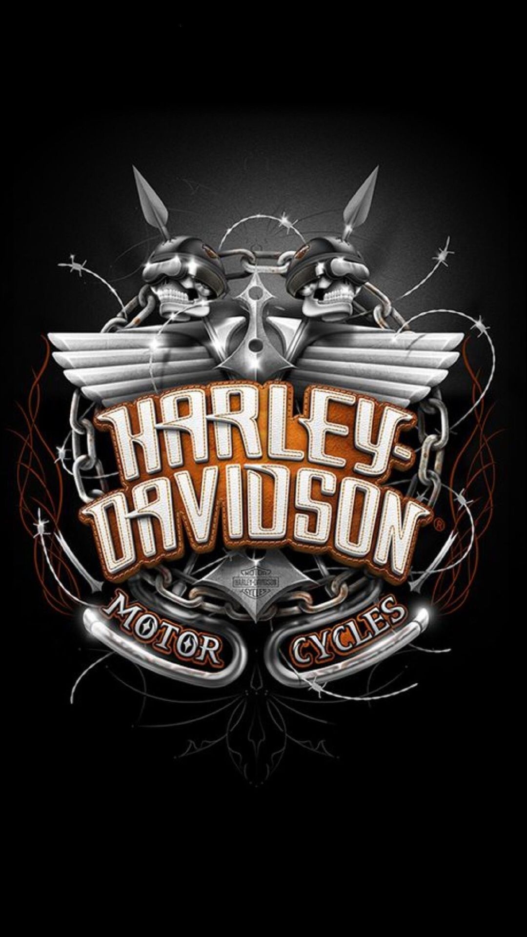 Harley-Davidson Logo, Auto, iPhone wallpaper, Harley-Davidson posters, 1080x1920 Full HD Handy