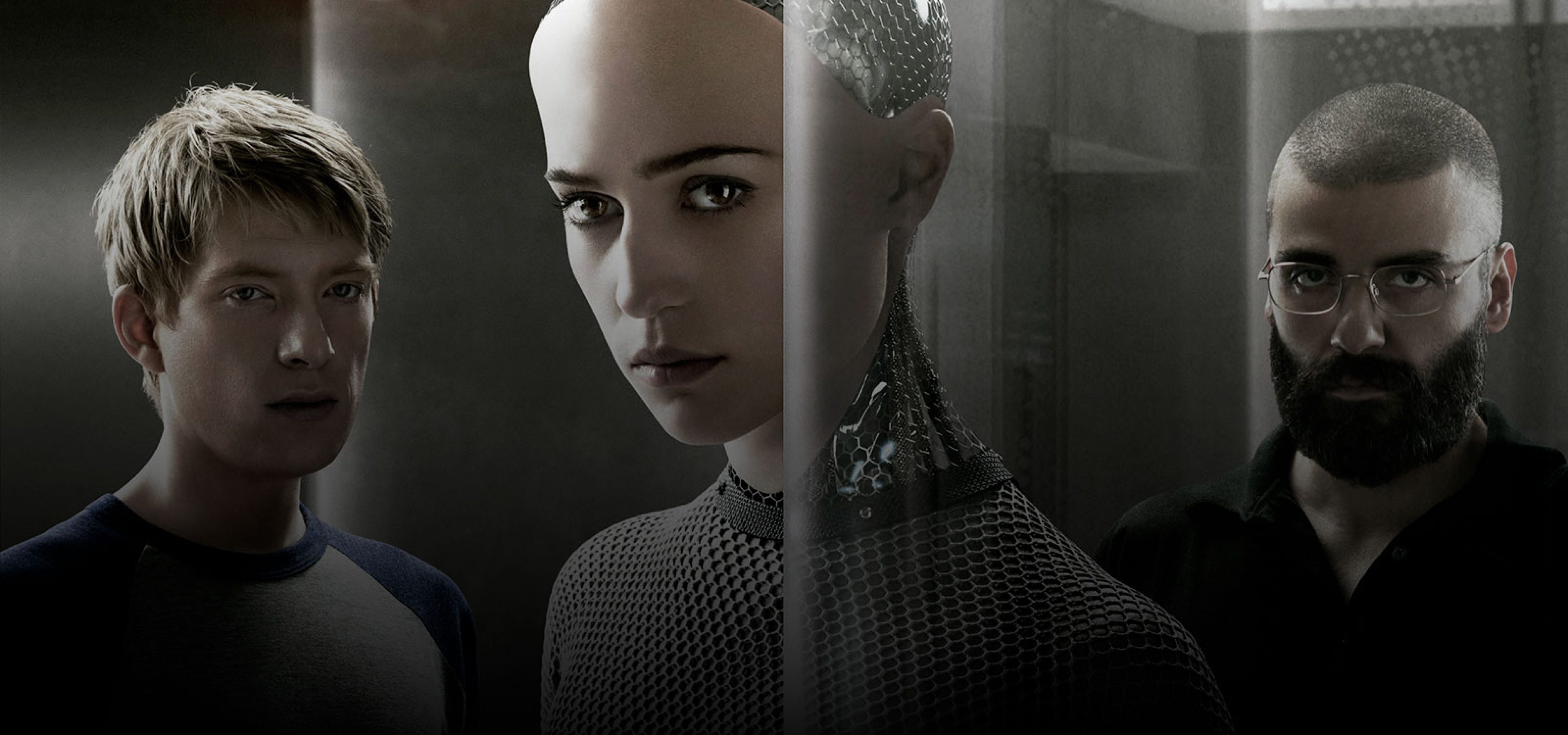 Ex Machina, Thought-provoking analysis, Mind-expanding sci-fi, Existential themes, 3840x1800 Dual Screen Desktop