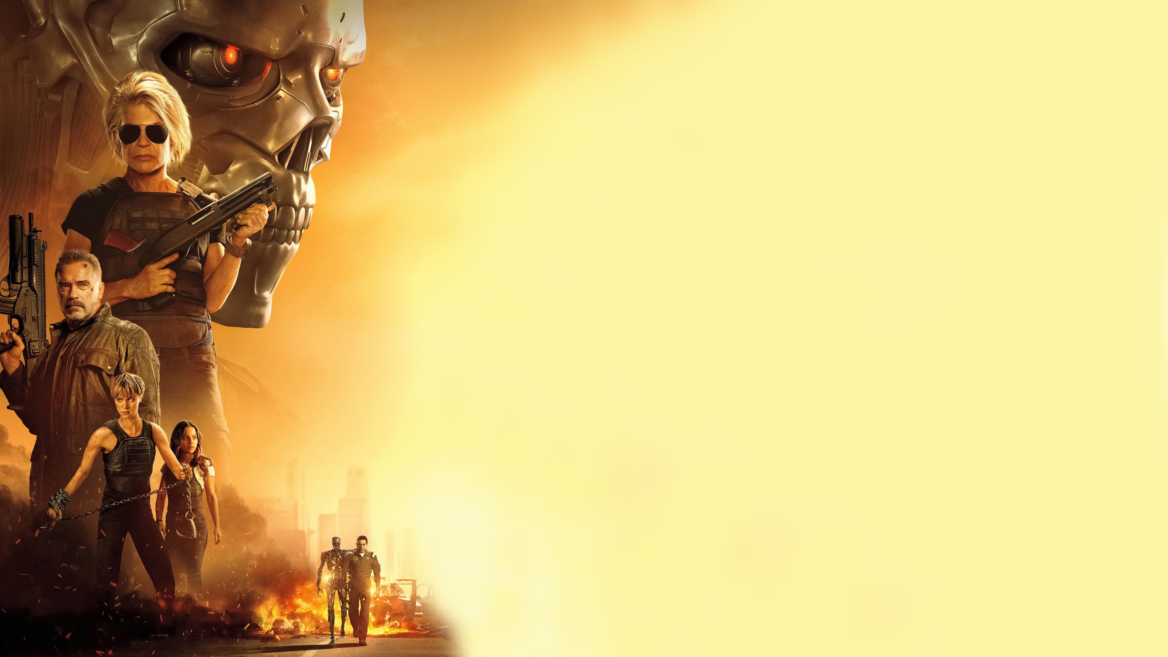 Terminator Dark Fate poster, UHD 4K wallpaper, Futuristic sci-fi, Action-packed sequel, 3840x2160 4K Desktop