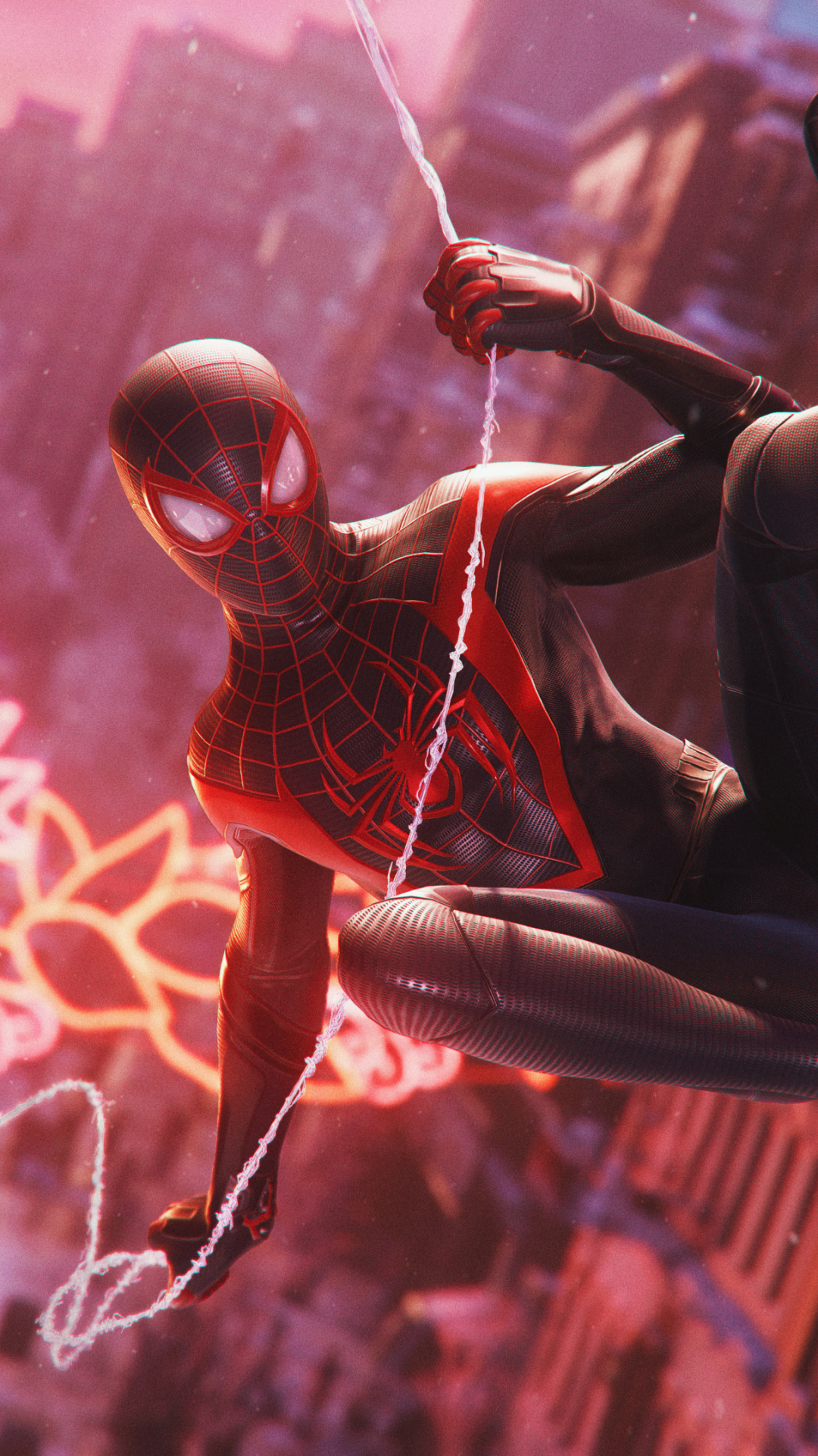 Spider-Man video game, Miles Morales, Marvel's web-slinger, Gaming adventure, 1080x1920 Full HD Phone