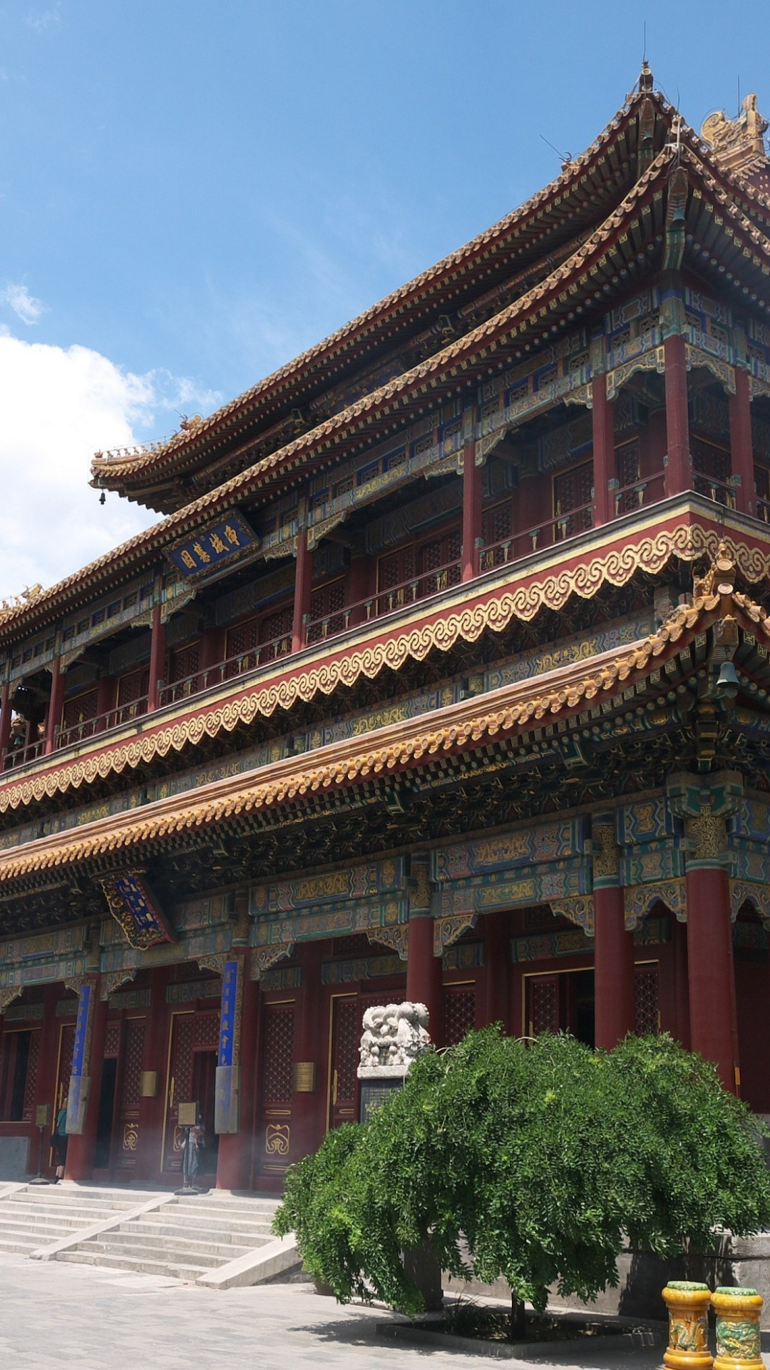 Religious landmark, Lama Temple, Beijing China, Explore Beijing, 1080x1920 Full HD Phone