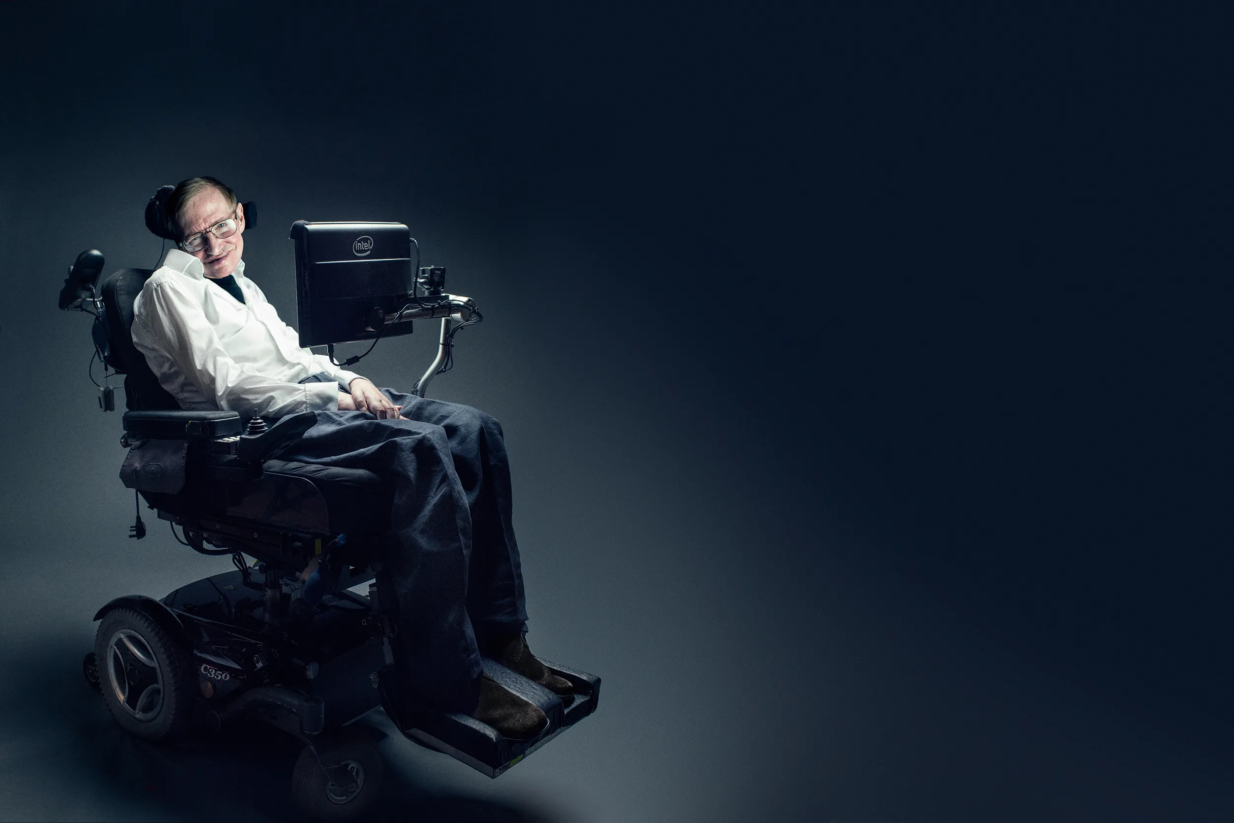 Stephen Hawking, Intel, Voice, Other subject, 2500x1670 HD Desktop