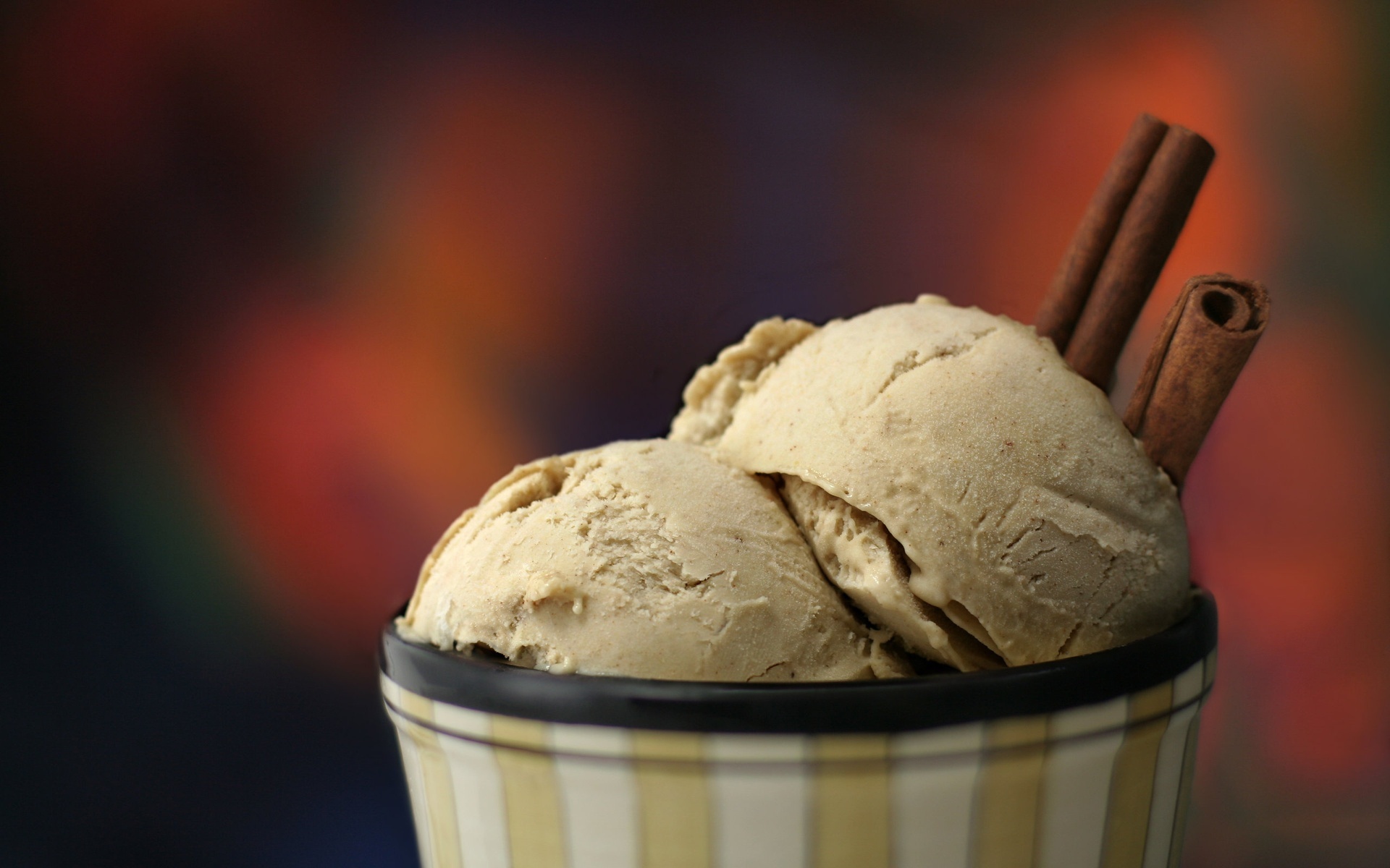 Gelato: Much denser than ice cream due to the low air content of the churning process. 1920x1200 HD Background.