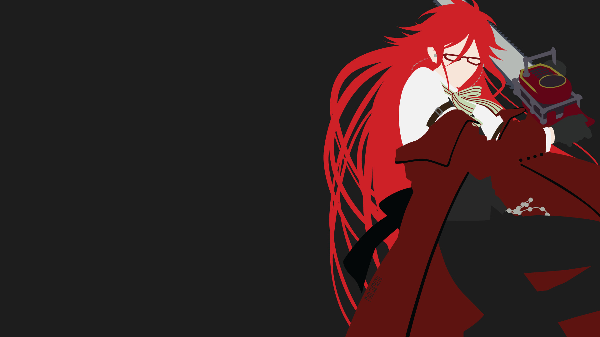 Grell Sutcliff: The character's design was created by Yana Toboso. 1920x1080 Full HD Background.