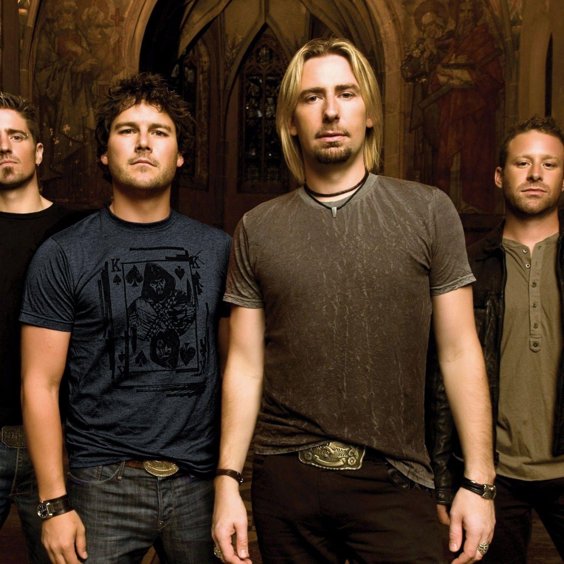 Nickelback: A Canadian rock band, Formed in 1995 in Hanna, Alberta. 1920x1920 HD Background.