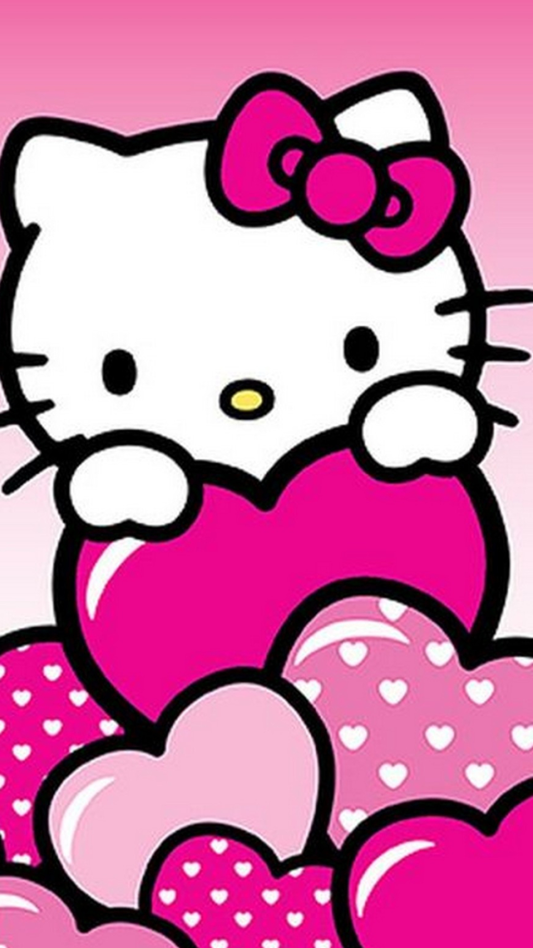 Hello Kitty, Valentine's Day delight, Adorable wallpapers, Love-themed art, 1080x1920 Full HD Handy
