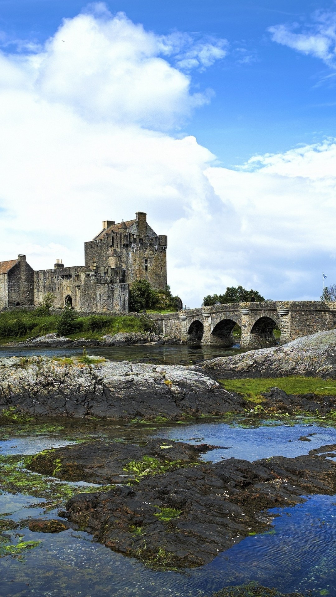 Eilean Donan Castle, Scotland river, iPhone wallpapers, Bridge beauty, 1080x1920 Full HD Handy