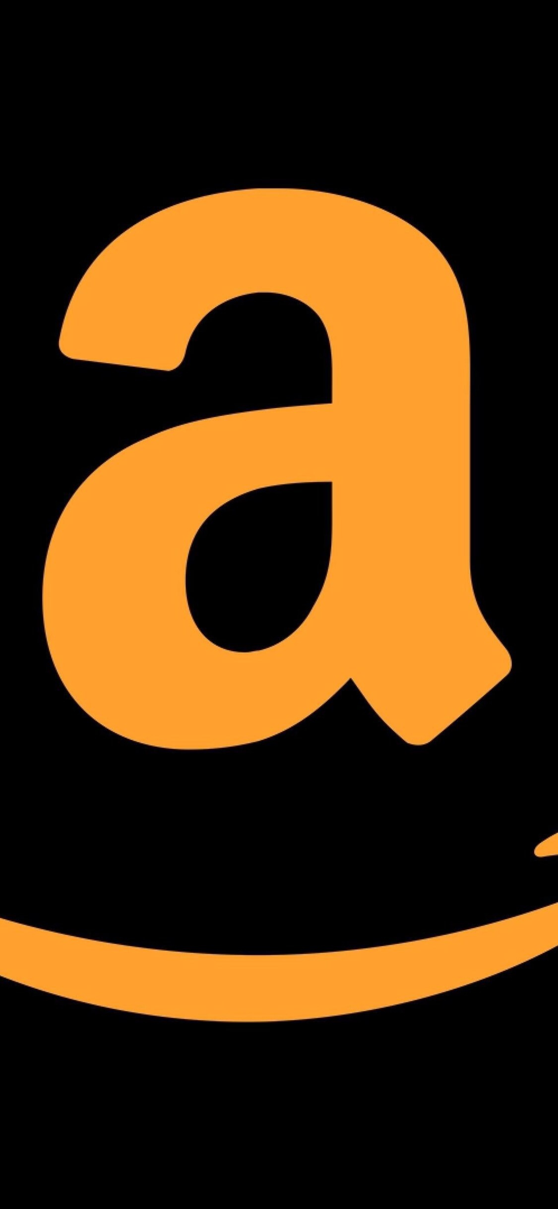 Amazon: The second-largest private employer in the United States, Logo, Letter “a”. 1130x2440 HD Background.