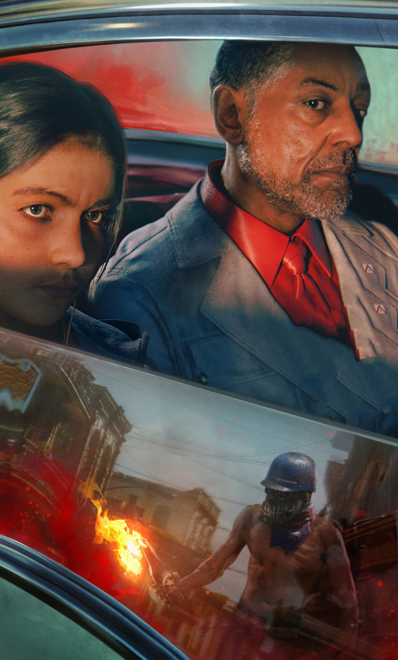 Far Cry 6 villain, Giancarlo Esposito, Intimidating presence, Striking visuals, 1280x2120 HD Phone
