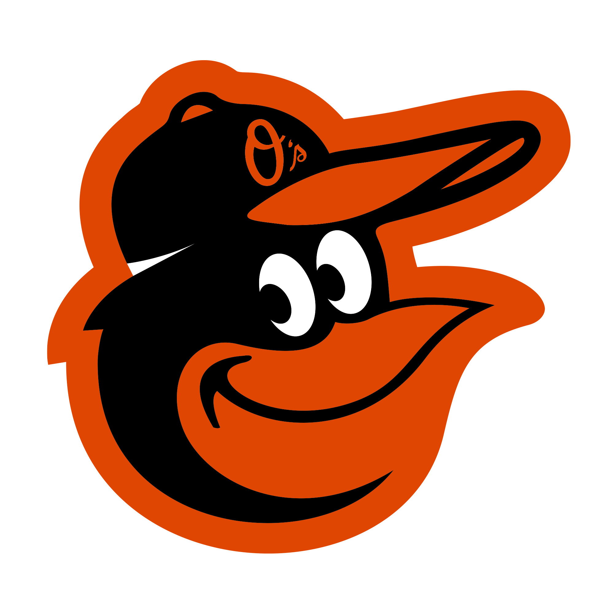 Baltimore Orioles, Logotype Major League Baseball, Hazardos, HD wallpapers, 2000x2000 HD Phone