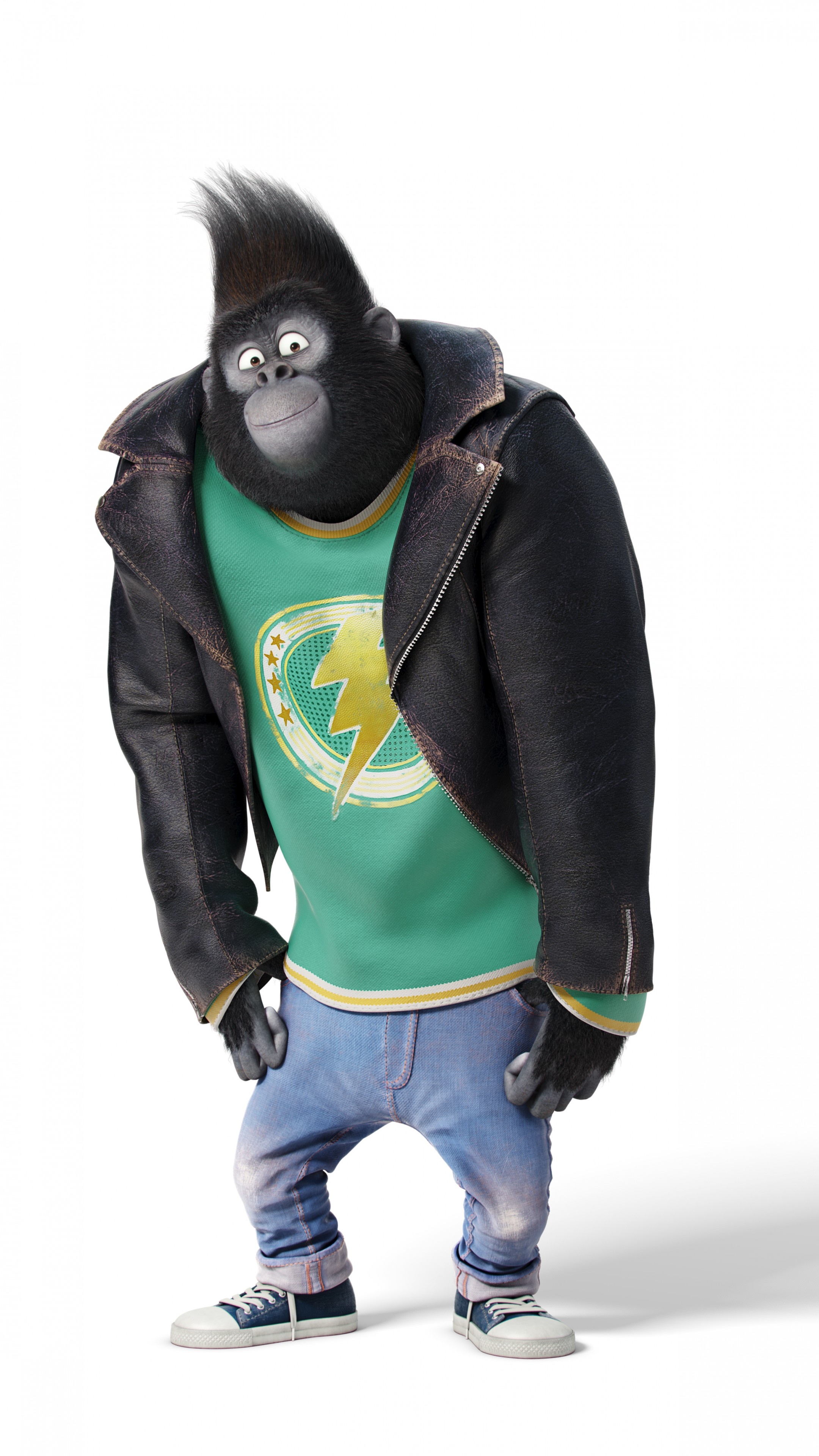 Sing Cartoon, Gorilla Johnny, Best animation movies, 2160x3840 4K Handy