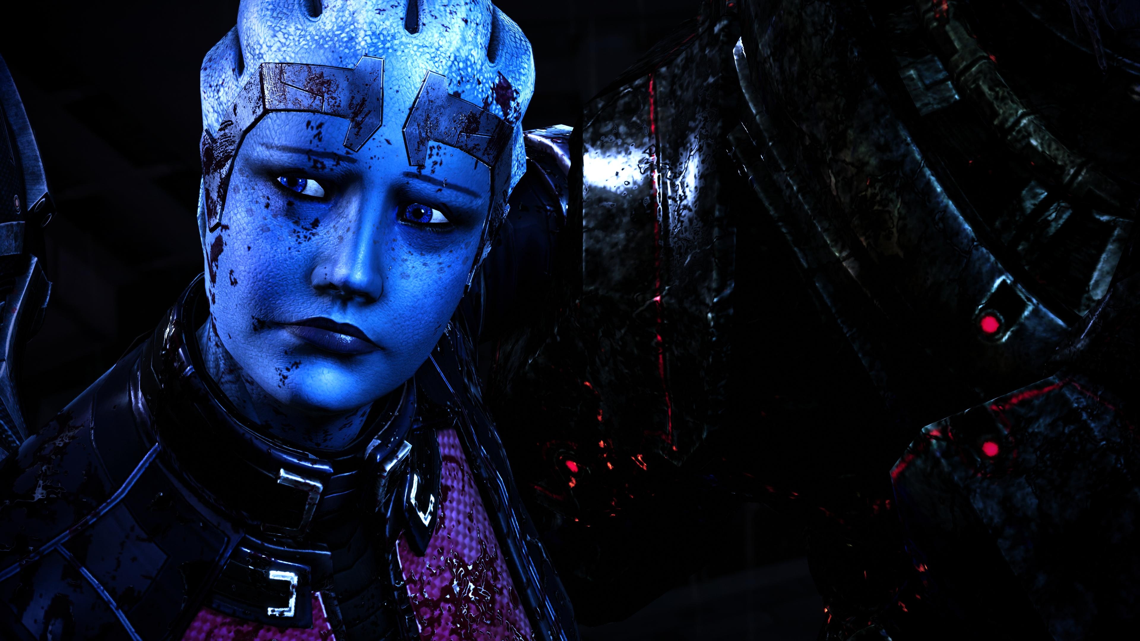 Liara T'Soni, Heart-wrenching moment, Emotional impact, Mass Effect, 3840x2160 4K Desktop