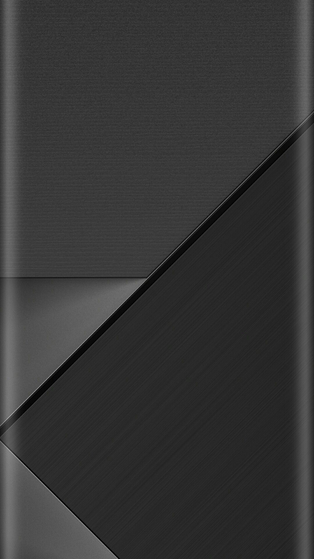 Gray Slate: Geometric, Triangles, Shades of black. 1080x1920 Full HD Wallpaper.