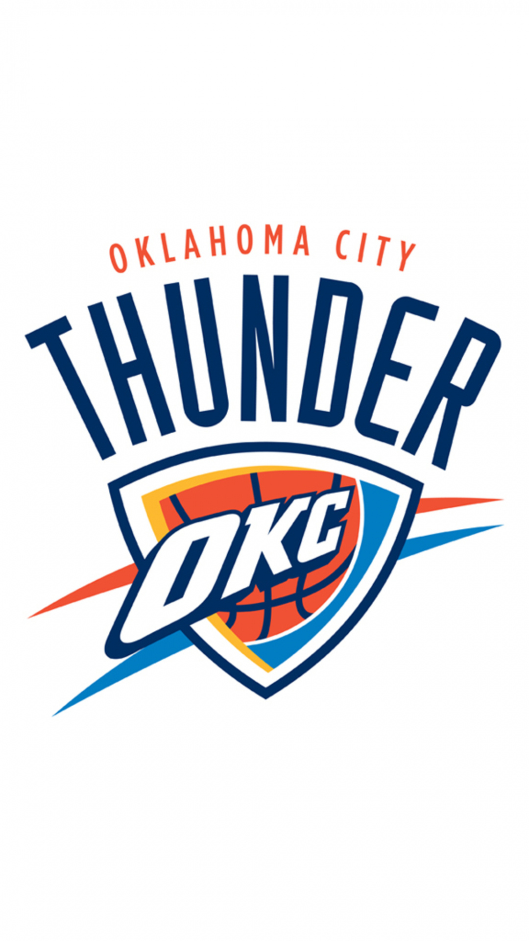 Oklahoma City Thunder, iPad retina wallpaper, Thunder HD wallpaper, NBA team, 1080x1920 Full HD Phone