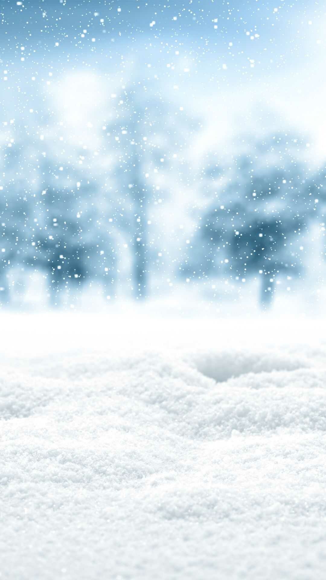 Snowfall: Precipitation, consisting of frozen crystalline water throughout its life cycle. 1080x1920 Full HD Wallpaper.