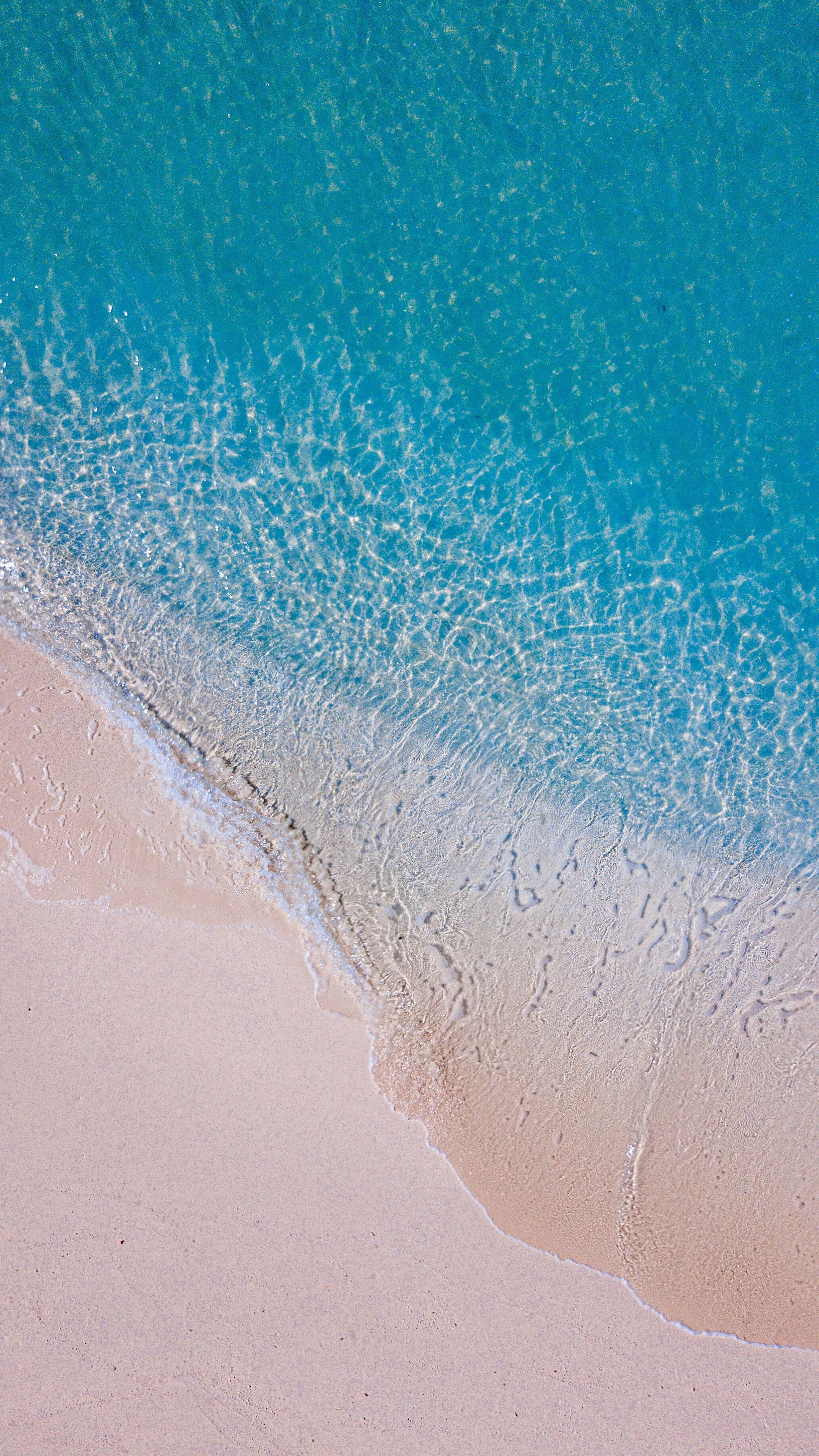 Clean and minimal, Beach drone view, 2160x3840 4K Phone