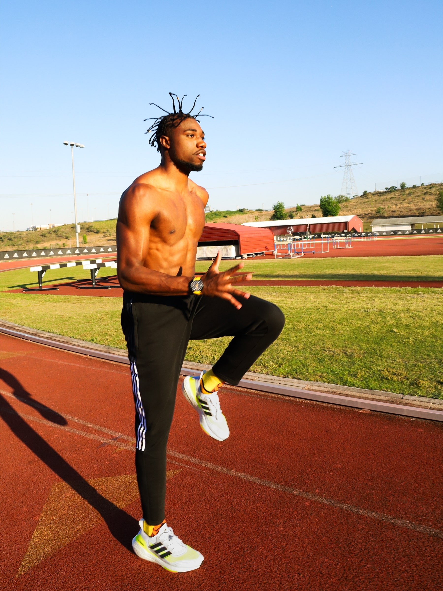 Noah Lyles, Surprise on the podium, Olympic sprinter, GQ feature, 1800x2400 HD Phone