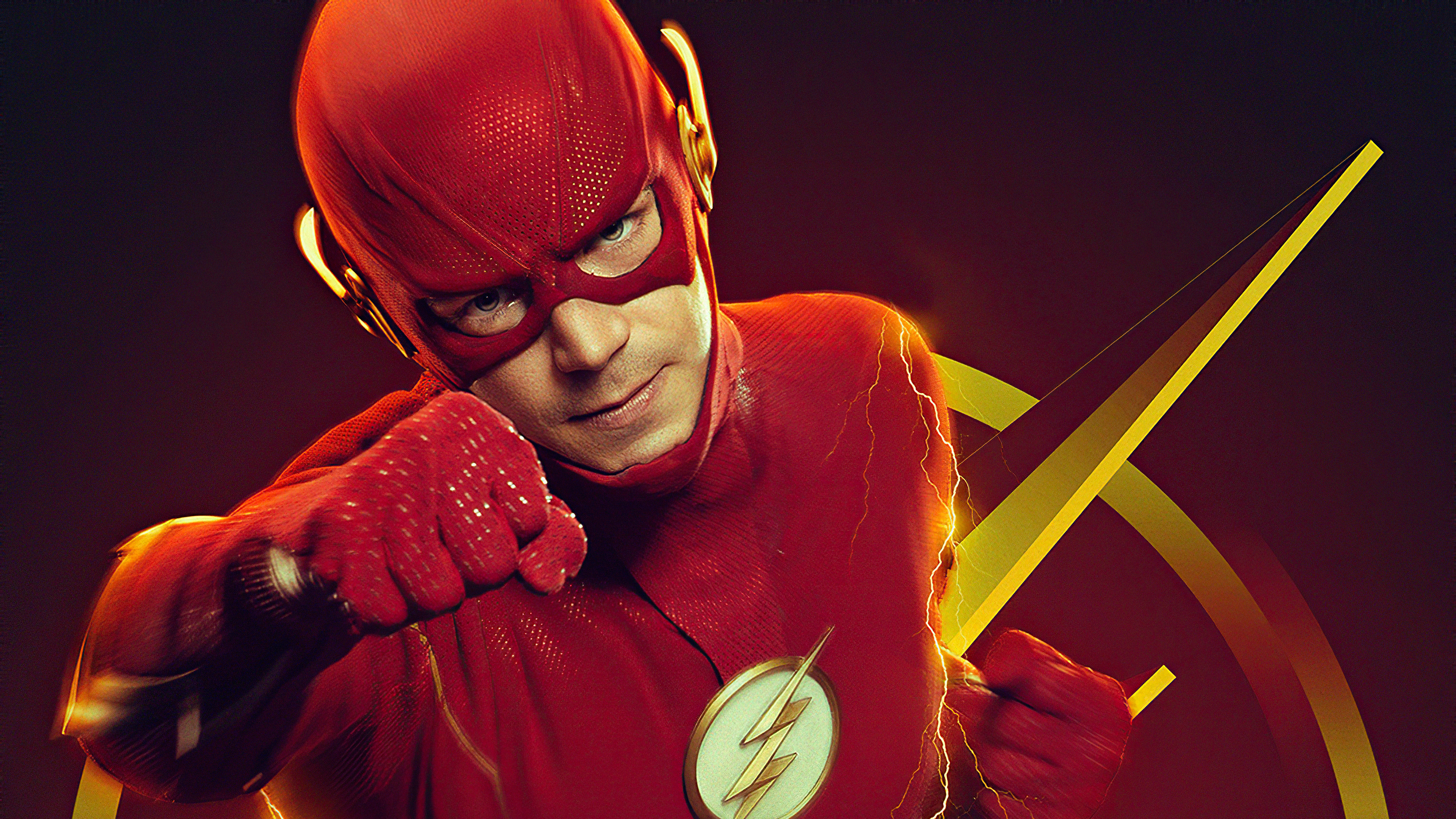 Flash (TV Series): CW, Movie, Premiered in North America on October 7, 2014. 3840x2160 4K Background.