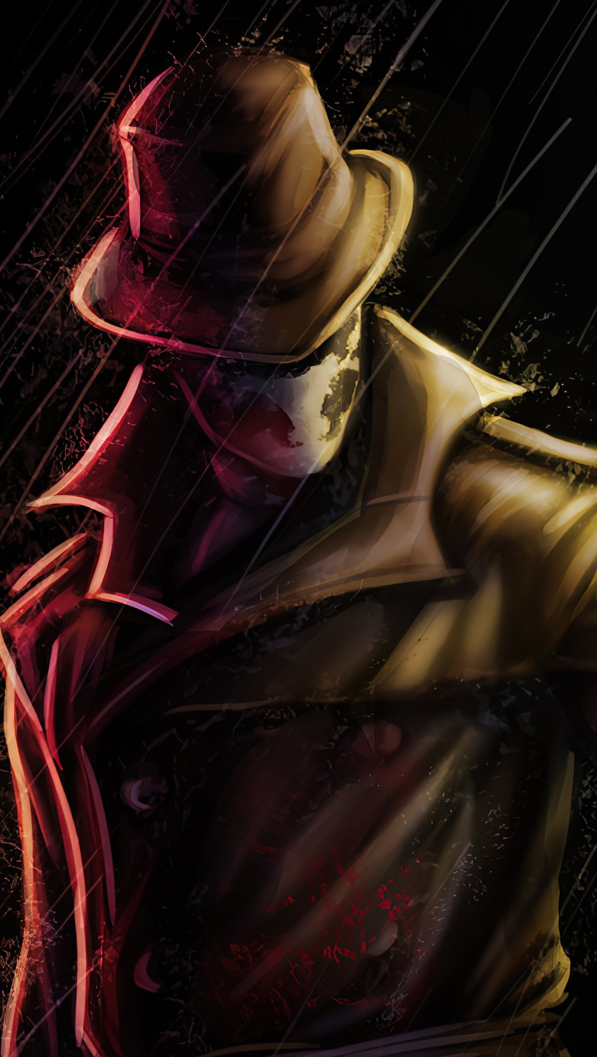 Rorschach character wallpaper, Ultra HD quality, Watchmen superhero, Intriguing illustration, 1220x2160 HD Phone