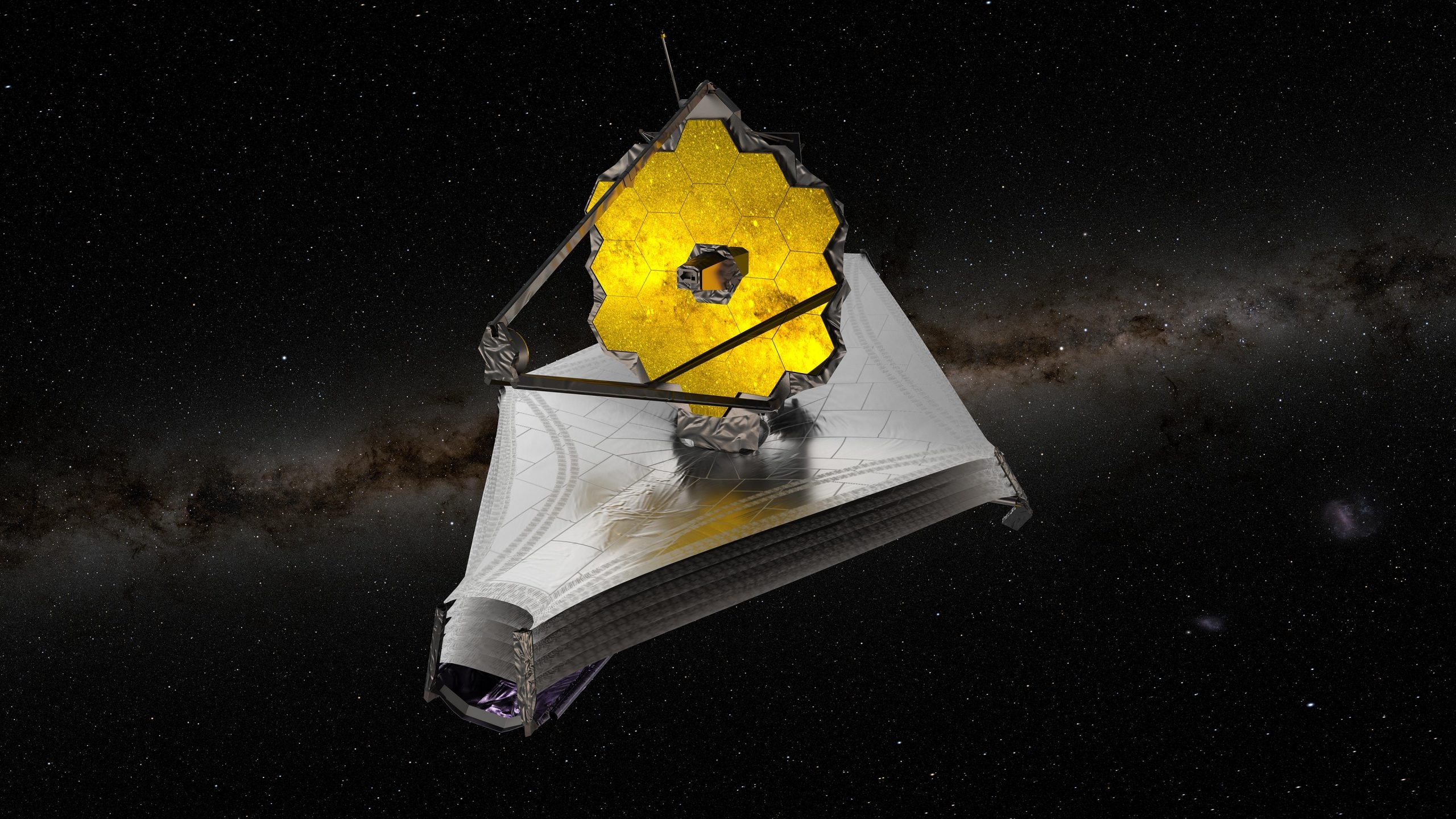James Webb Telescope, Orbital destination, L2 video, 2560x1440 HD Desktop