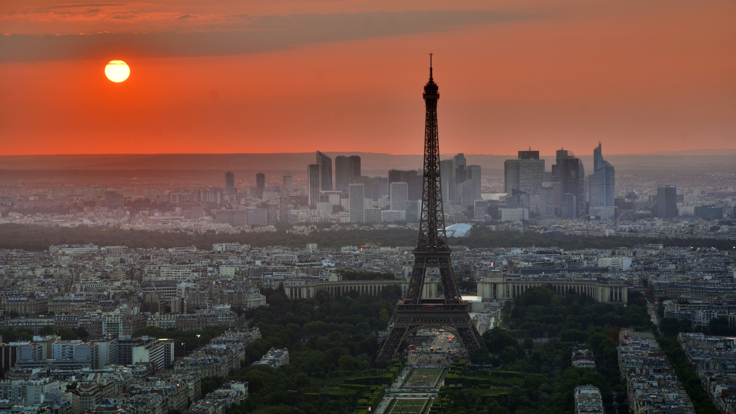 Paris Skyline, Travels, Eiffel Tower, 1440p Resolution, 2560x1440 HD Desktop