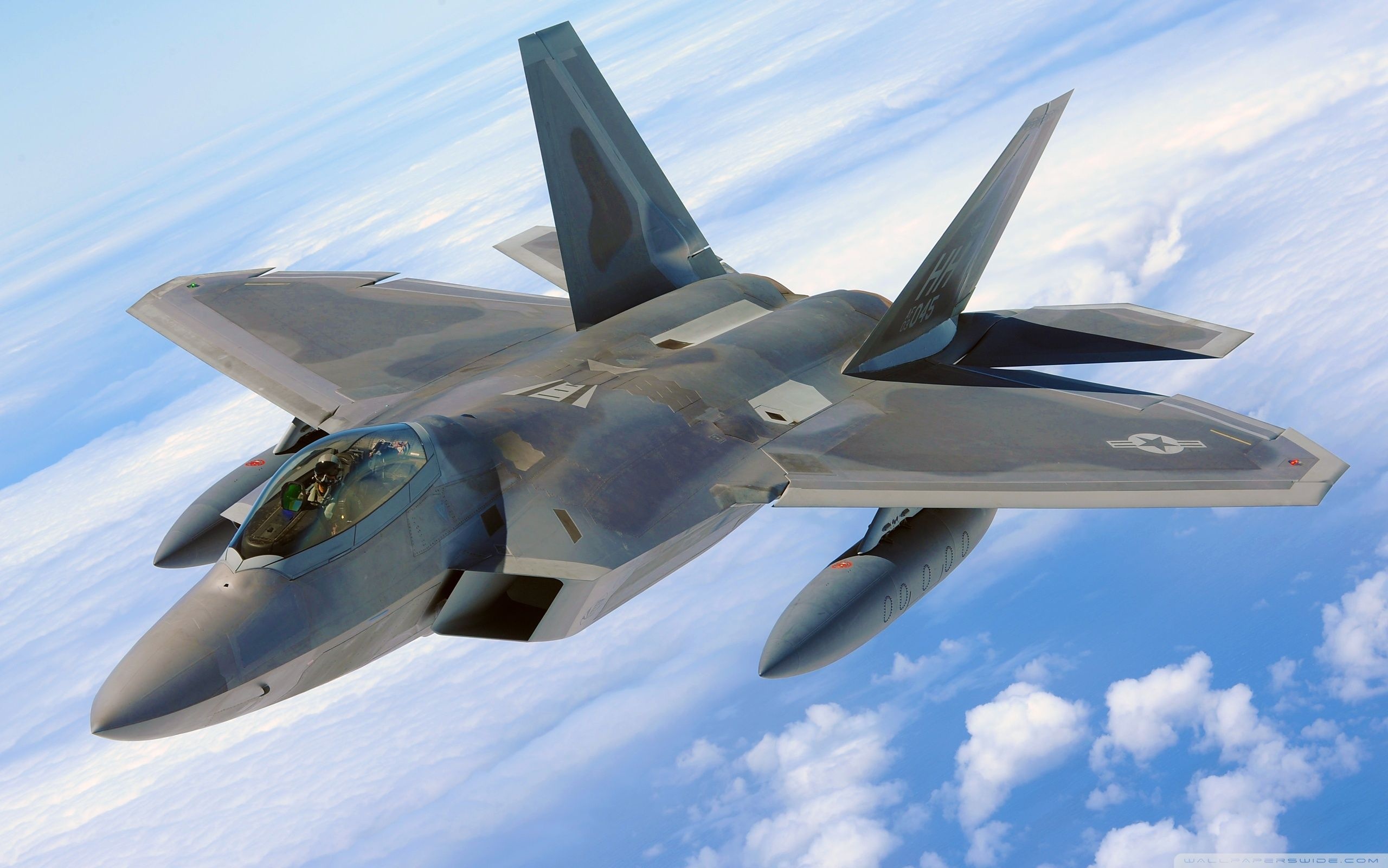 F-22 Raptor, Jet supremacy, High-speed aerial maneuvers, Cutting-edge technology, 2560x1600 HD Desktop