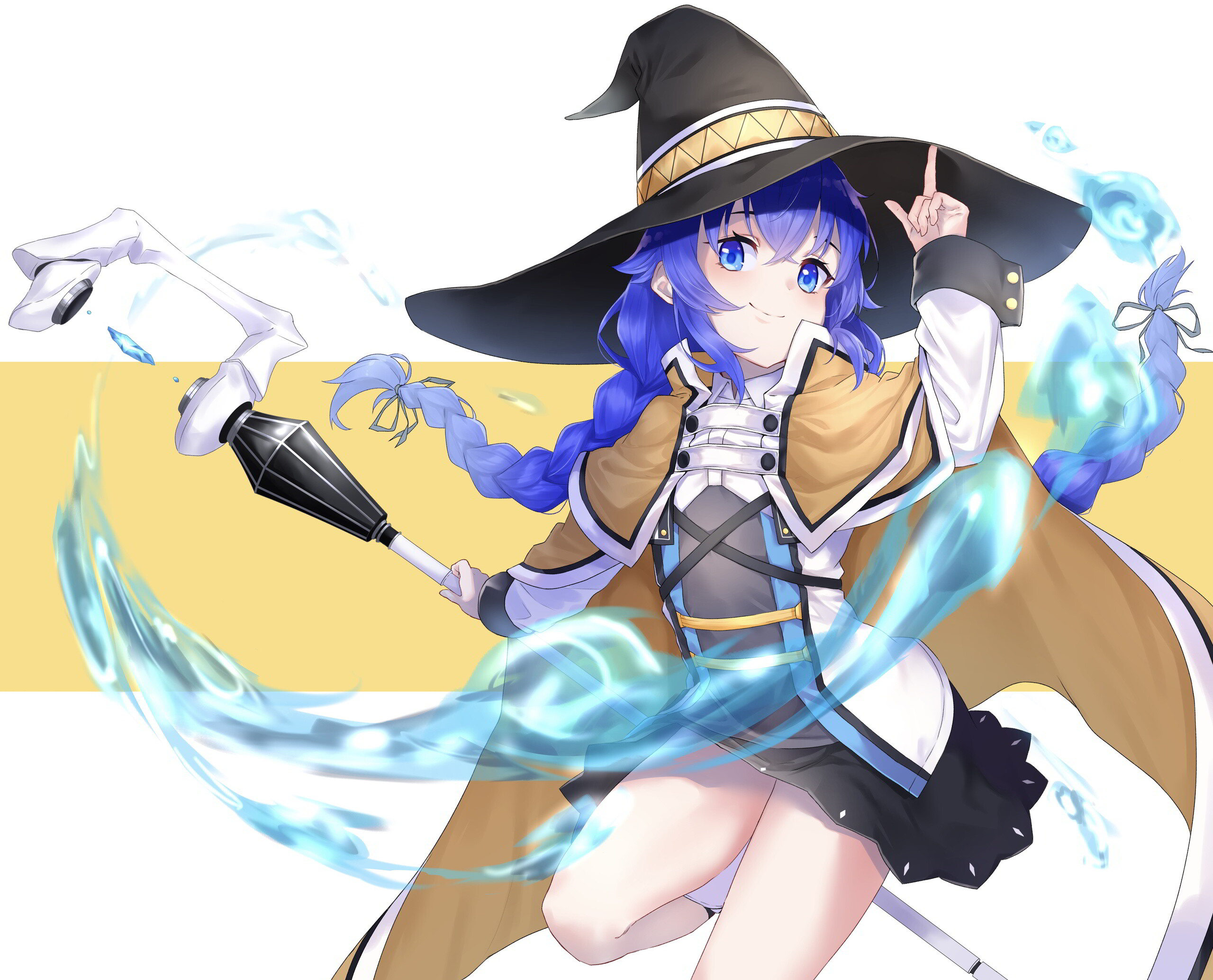 Mushoku Tensei: Jobless Reincarnation: Roxy, A talented mage from the Migurd race. 2560x2070 HD Background.