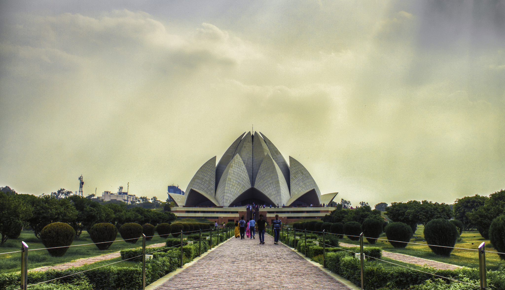 Lotus Temple, Serene vibes, Divine experience, Tranquility defined, 2050x1180 HD Desktop